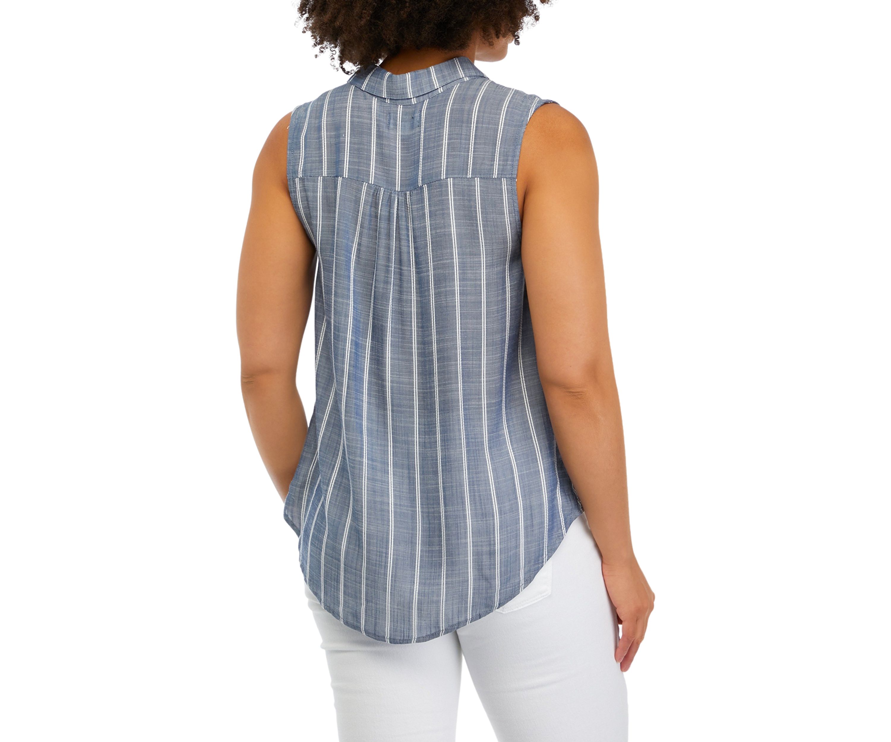 Juniors Button Down Top