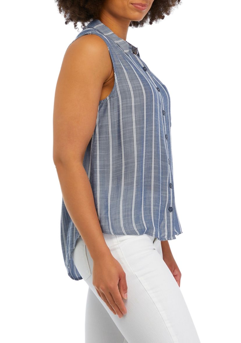 Juniors Button Down Top