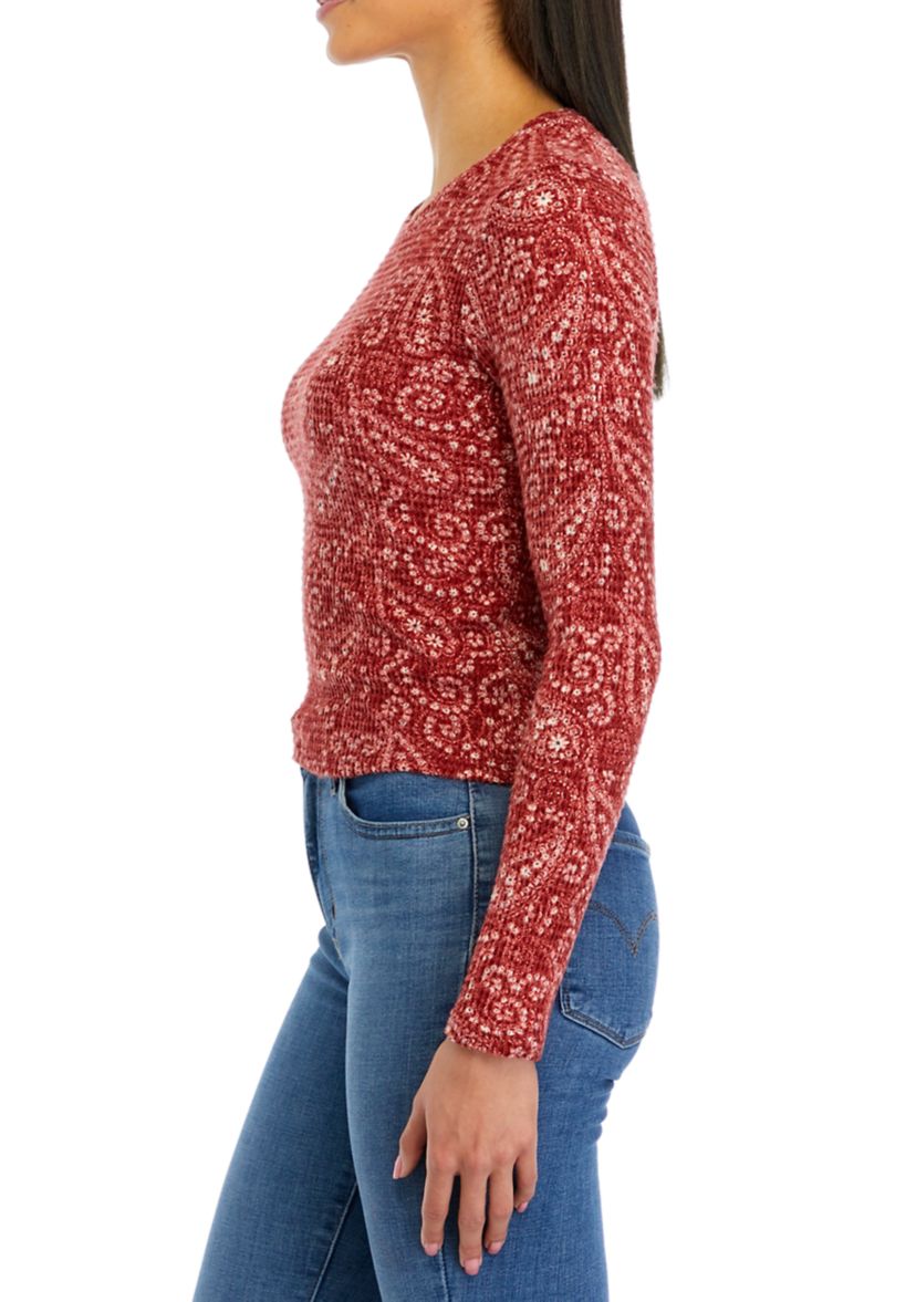 Long Sleeve Ribbed Tiny T-Shirt