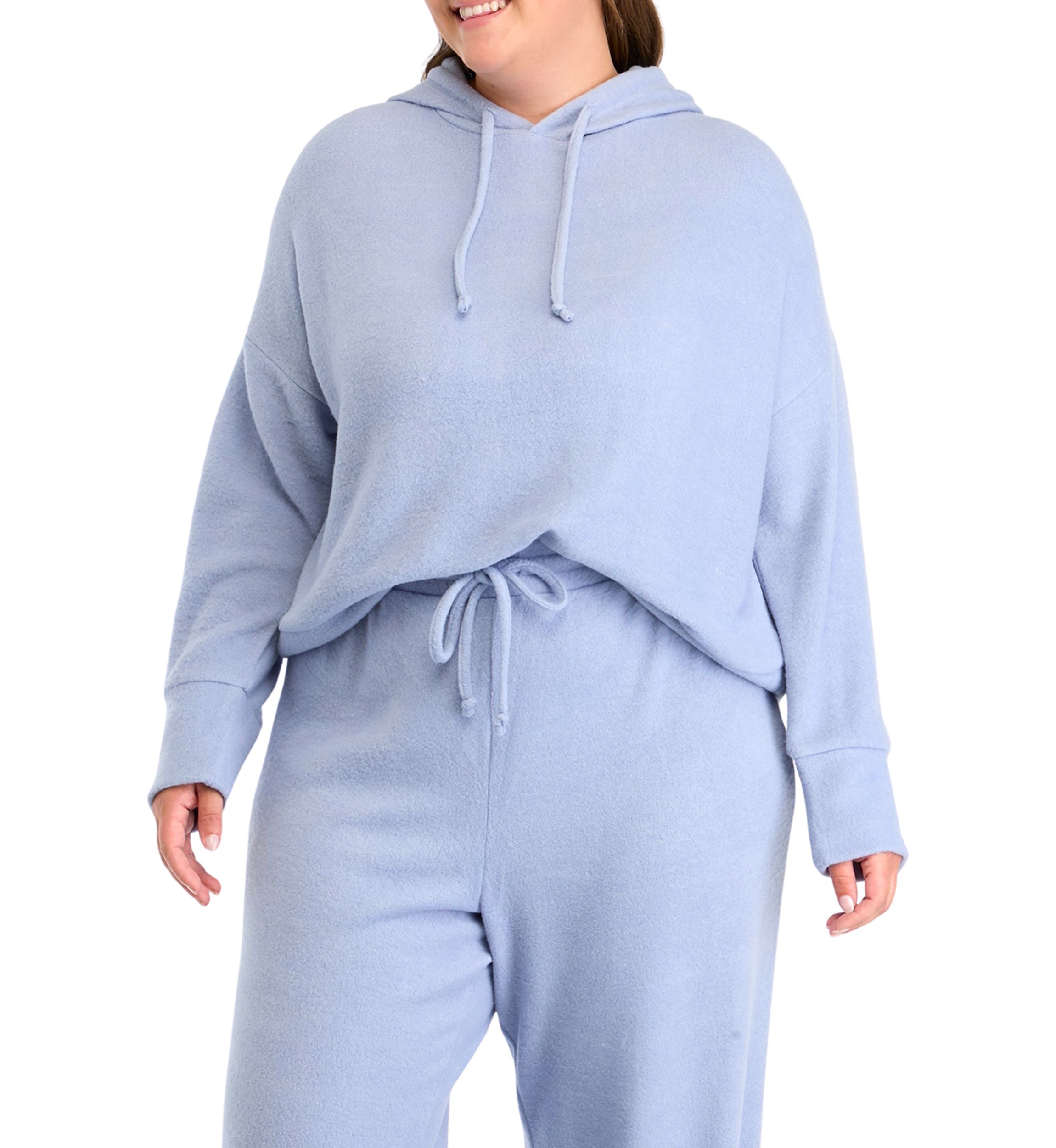 Plus Size Boucle Cozy Hoodie