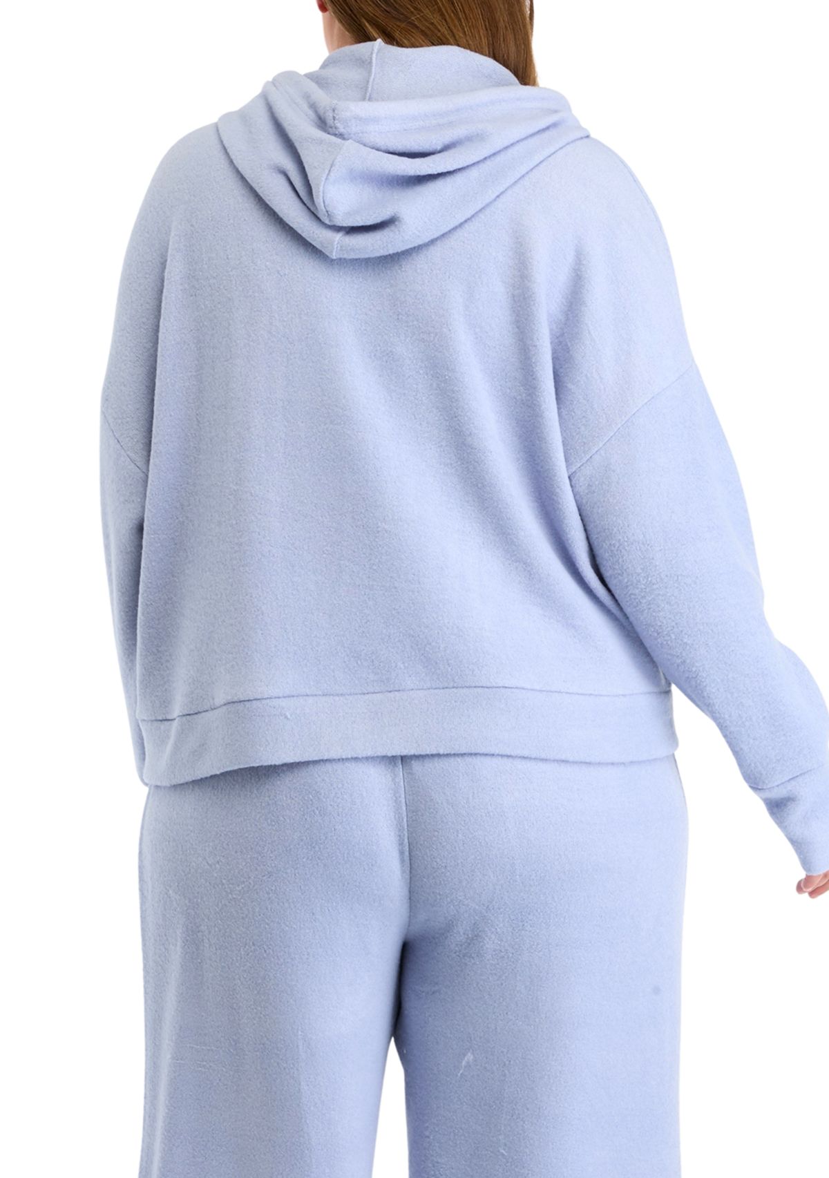 Plus Size Boucle Cozy Hoodie