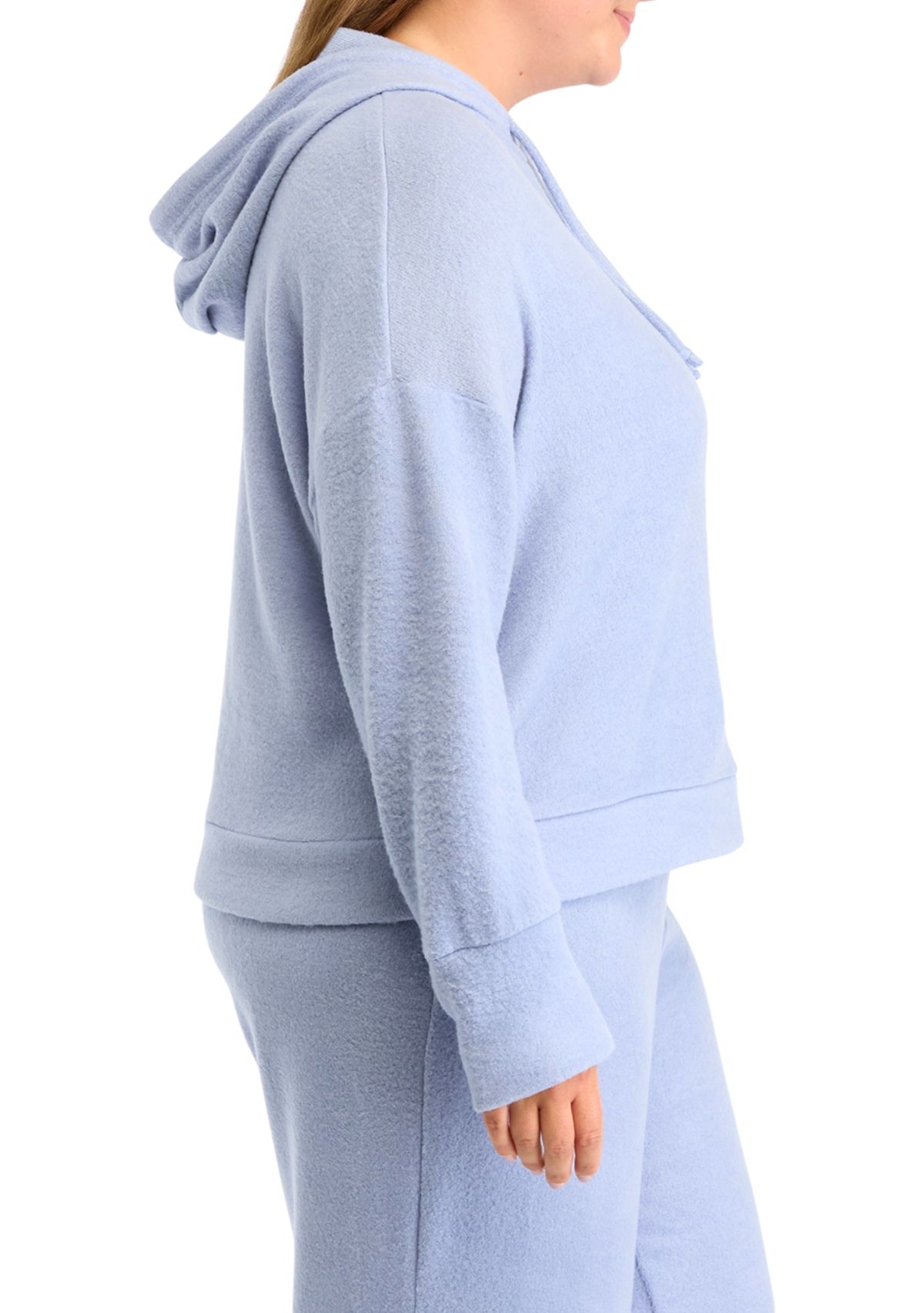 Plus Size Boucle Cozy Hoodie