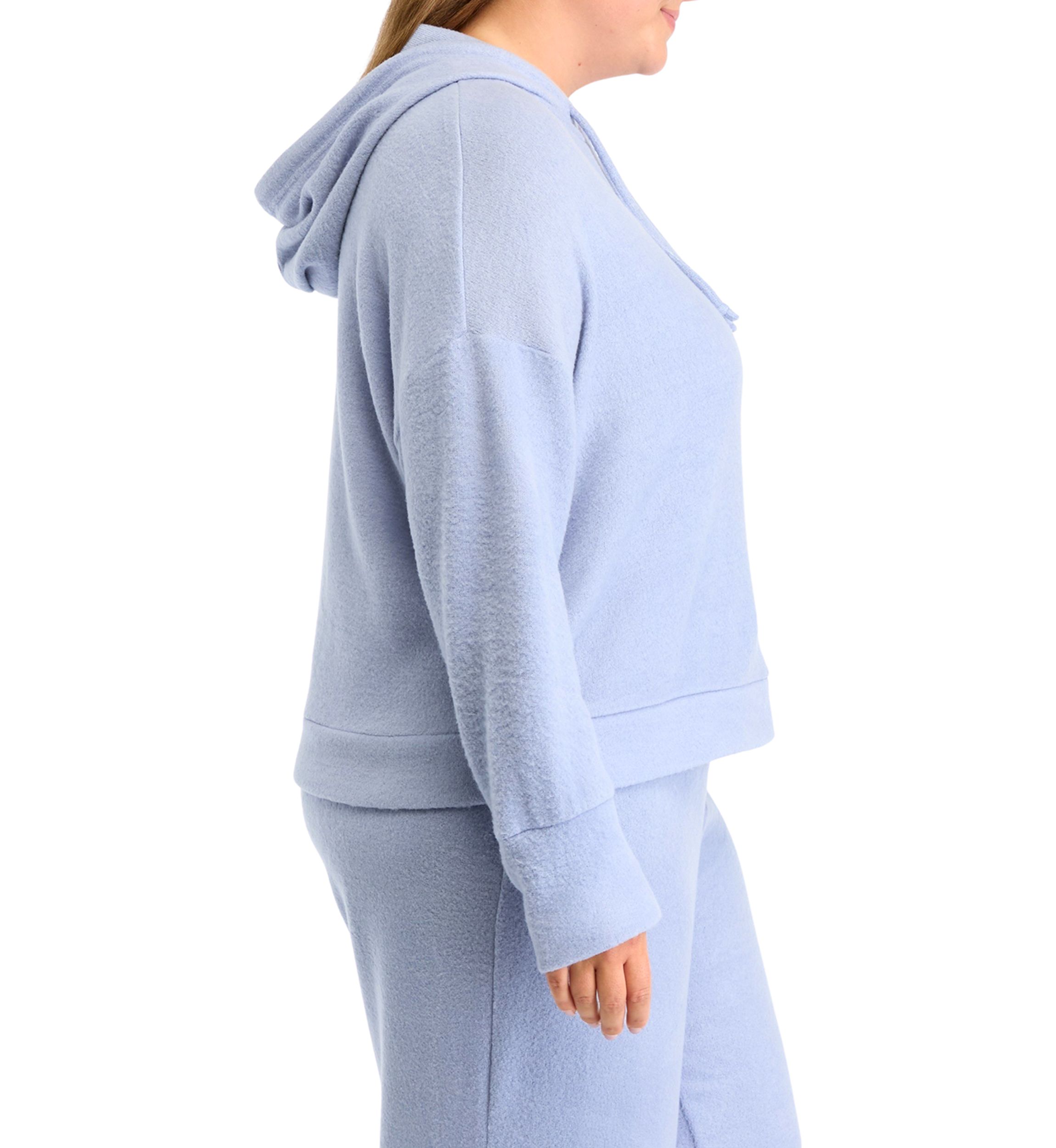 Plus Size Boucle Cozy Hoodie