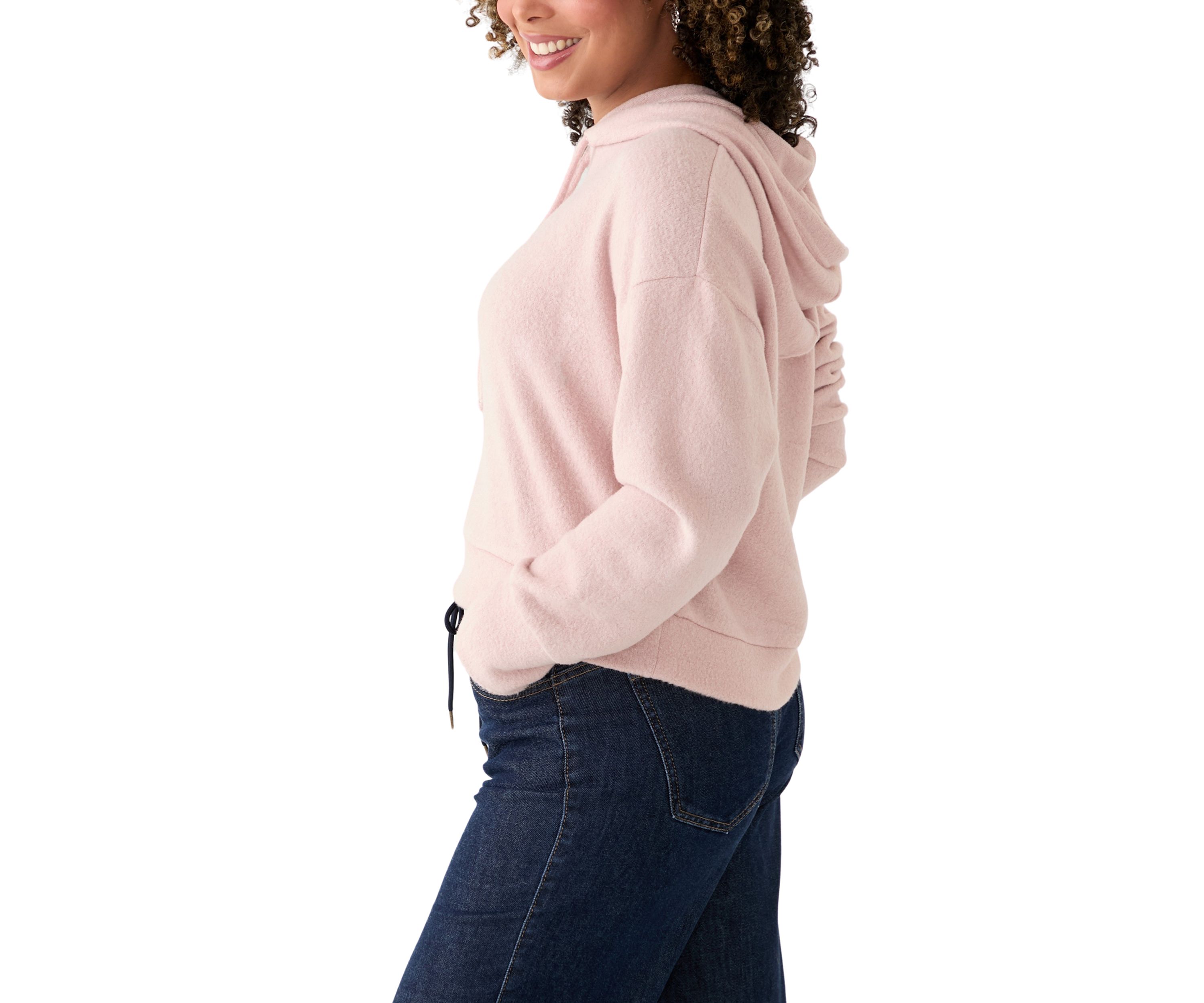 Womens Cozy Knit Hoodie