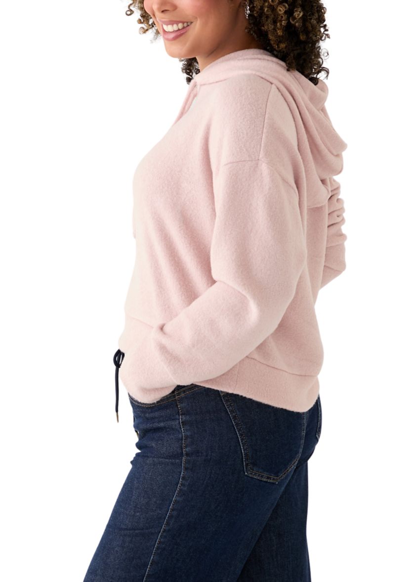 Womens Cozy Knit Hoodie