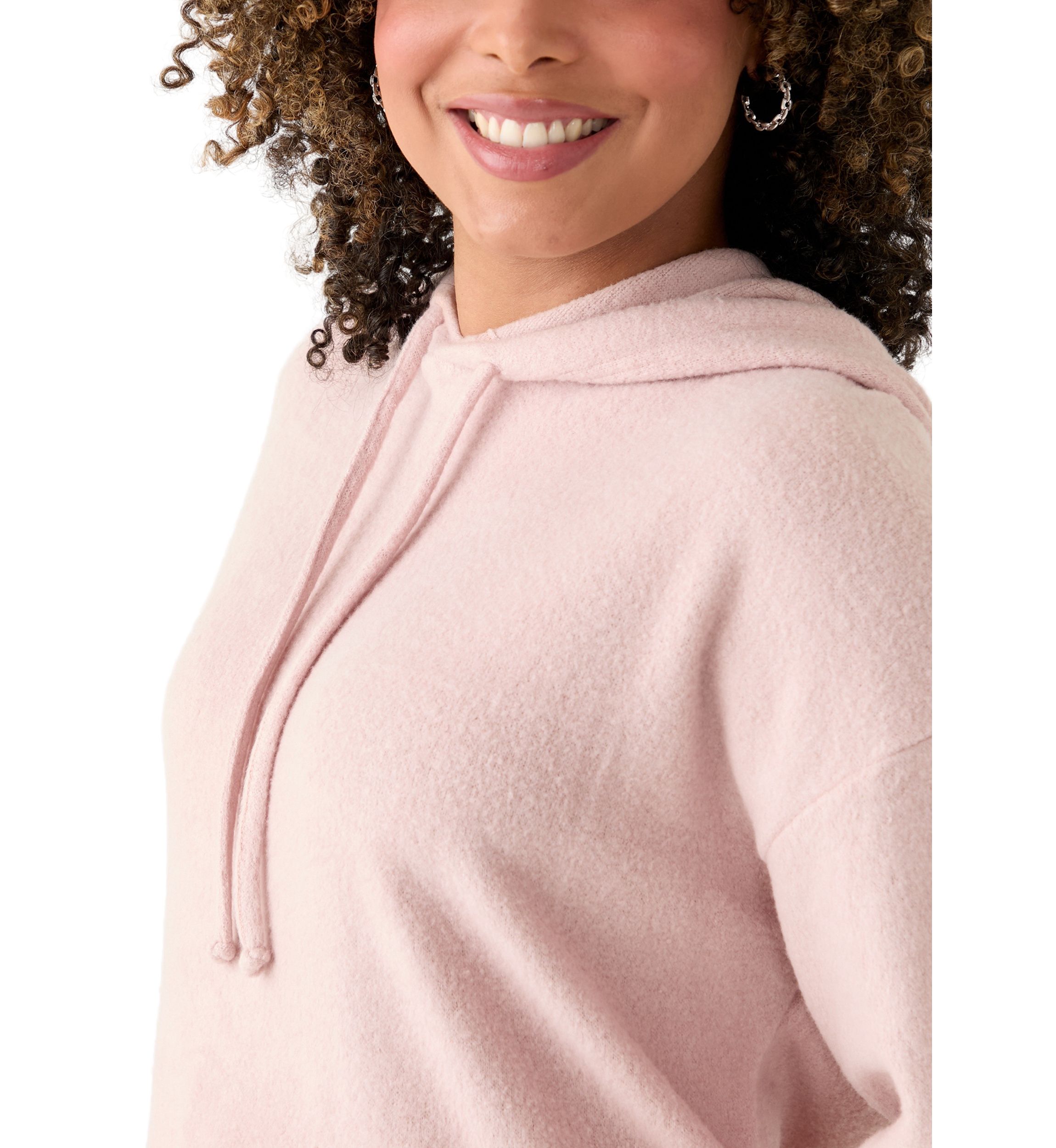 Womens Cozy Knit Hoodie