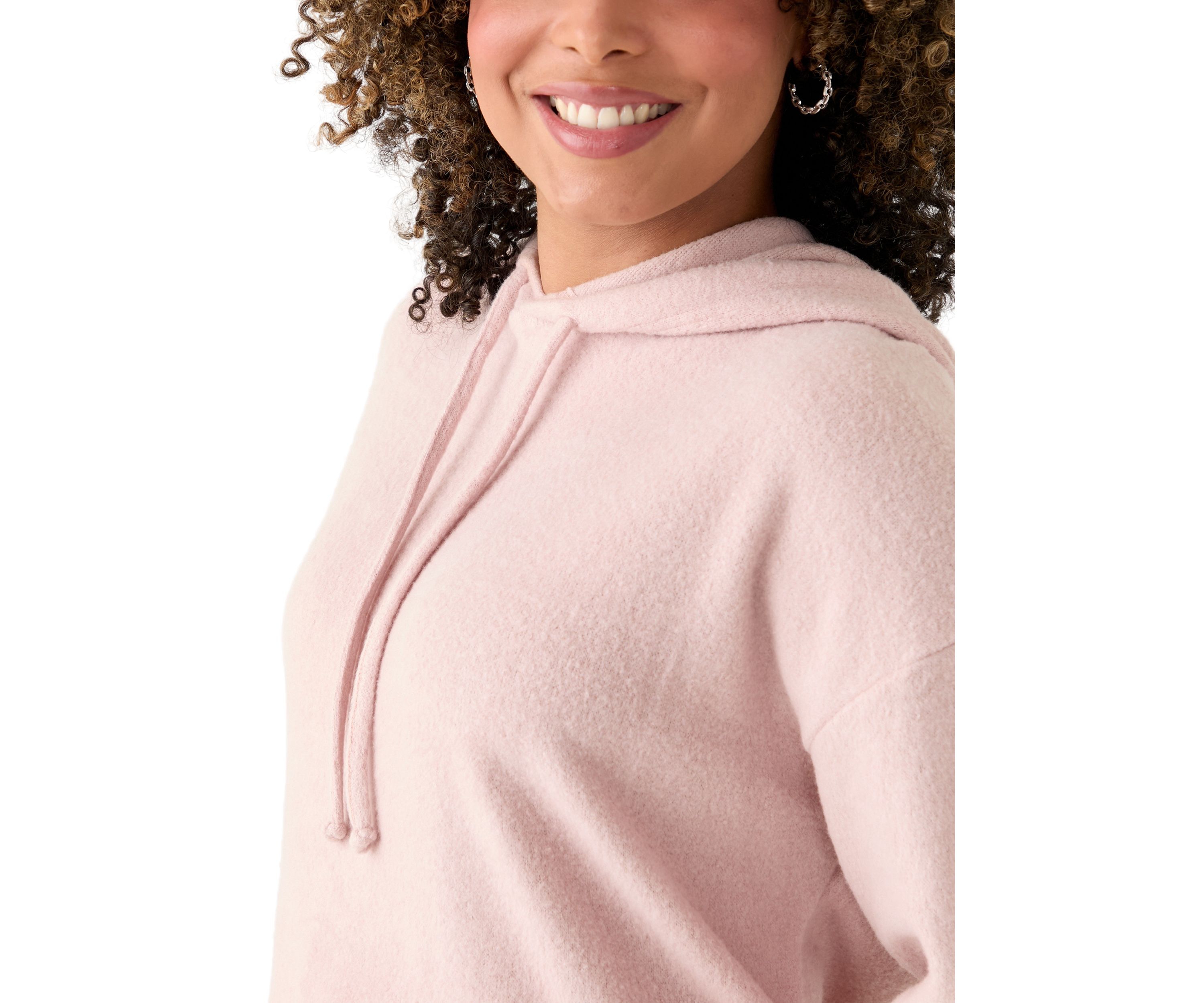Womens Cozy Knit Hoodie