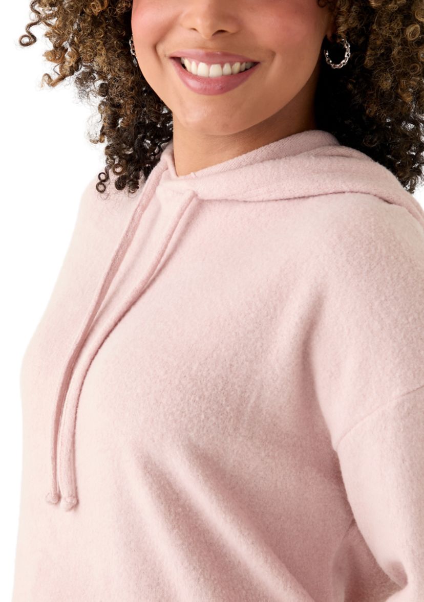 Womens Cozy Knit Hoodie