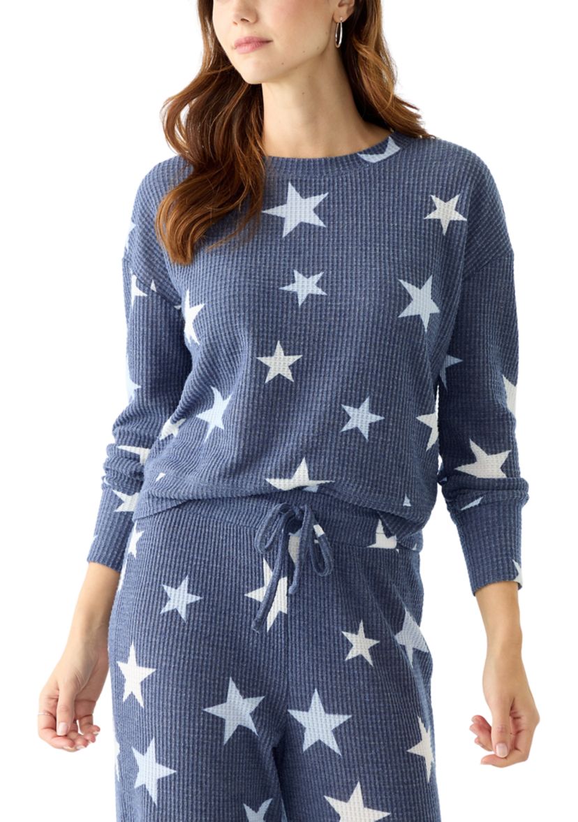 Textured Cozy Knit Crew T-Shirt 