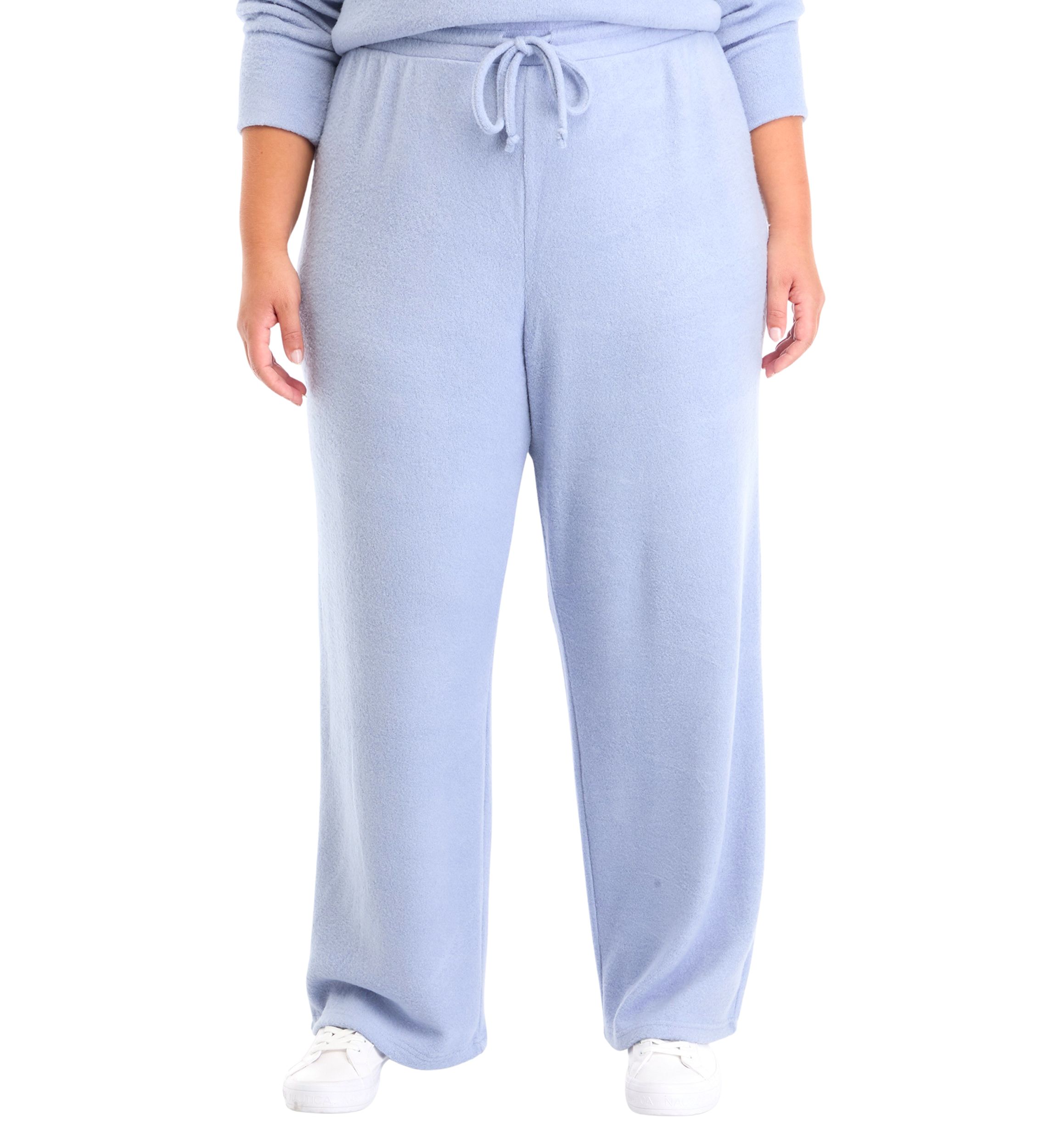 Plus Size Boucle Cozy Wide Leg Pants