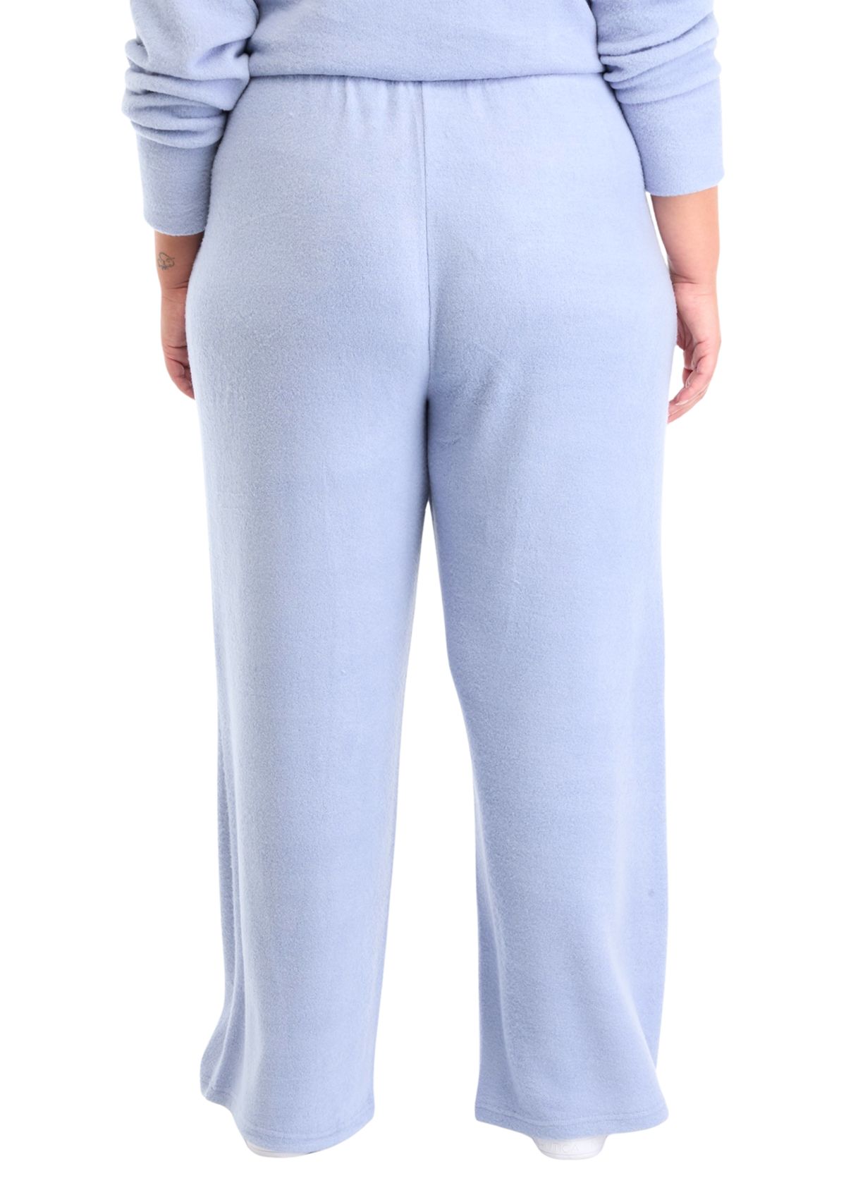 Plus Size Boucle Cozy Wide Leg Pants
