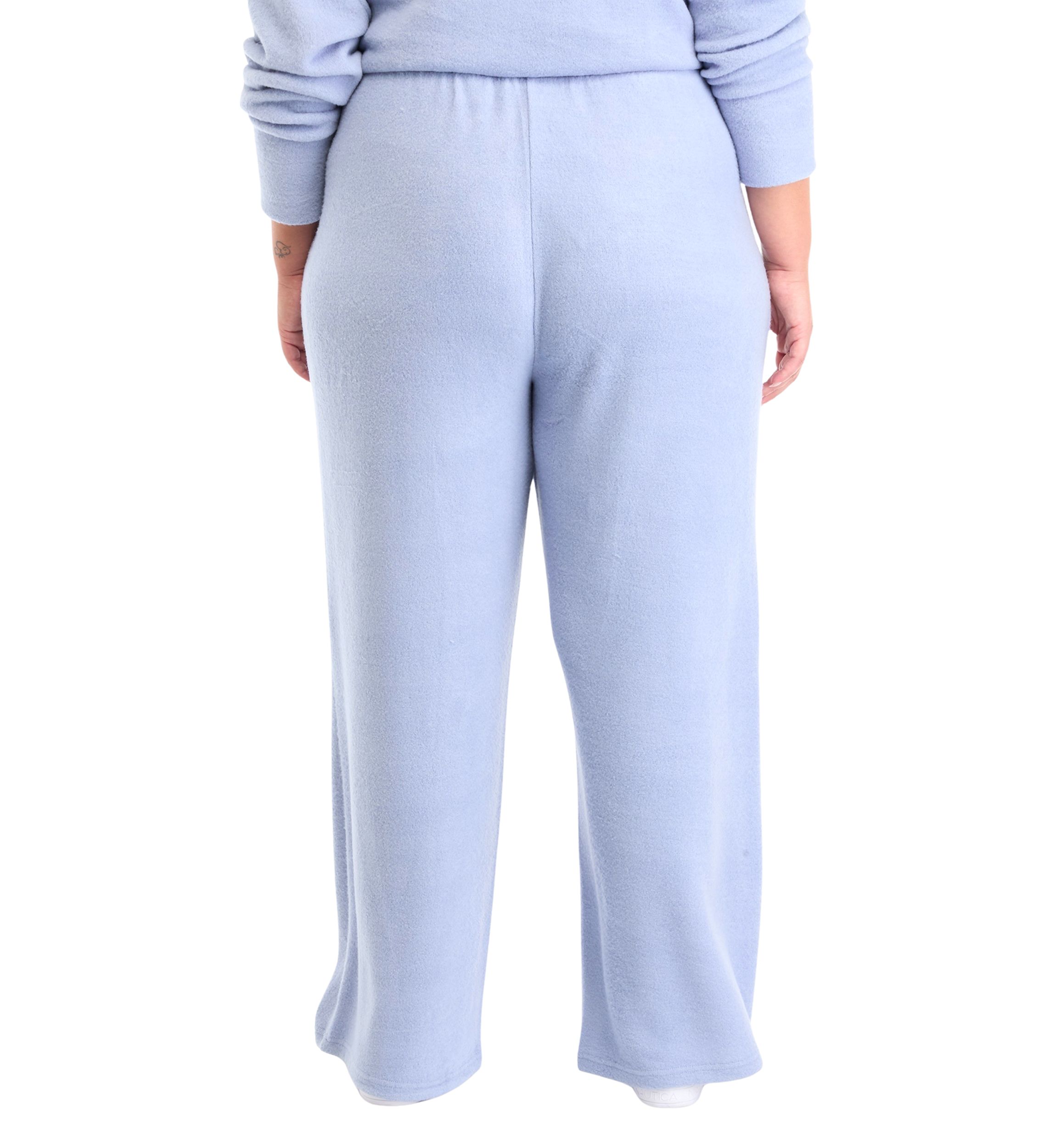Plus Size Boucle Cozy Wide Leg Pants
