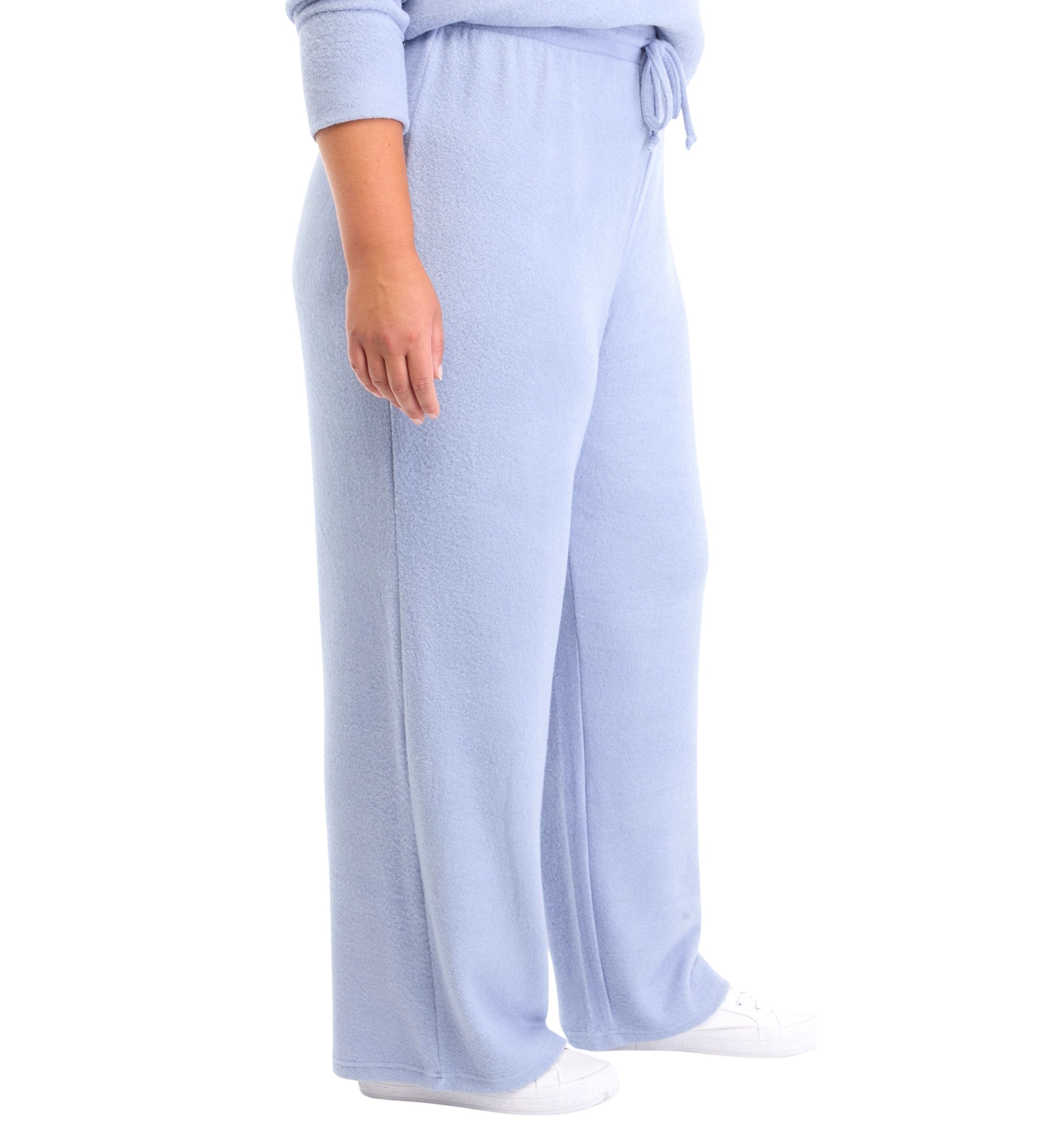 Plus Size Boucle Cozy Wide Leg Pants