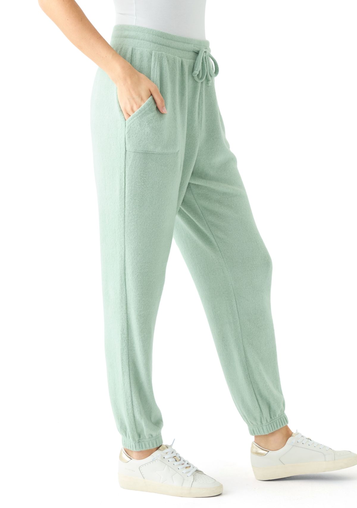 Womens Cozy Knit Jogger Pants