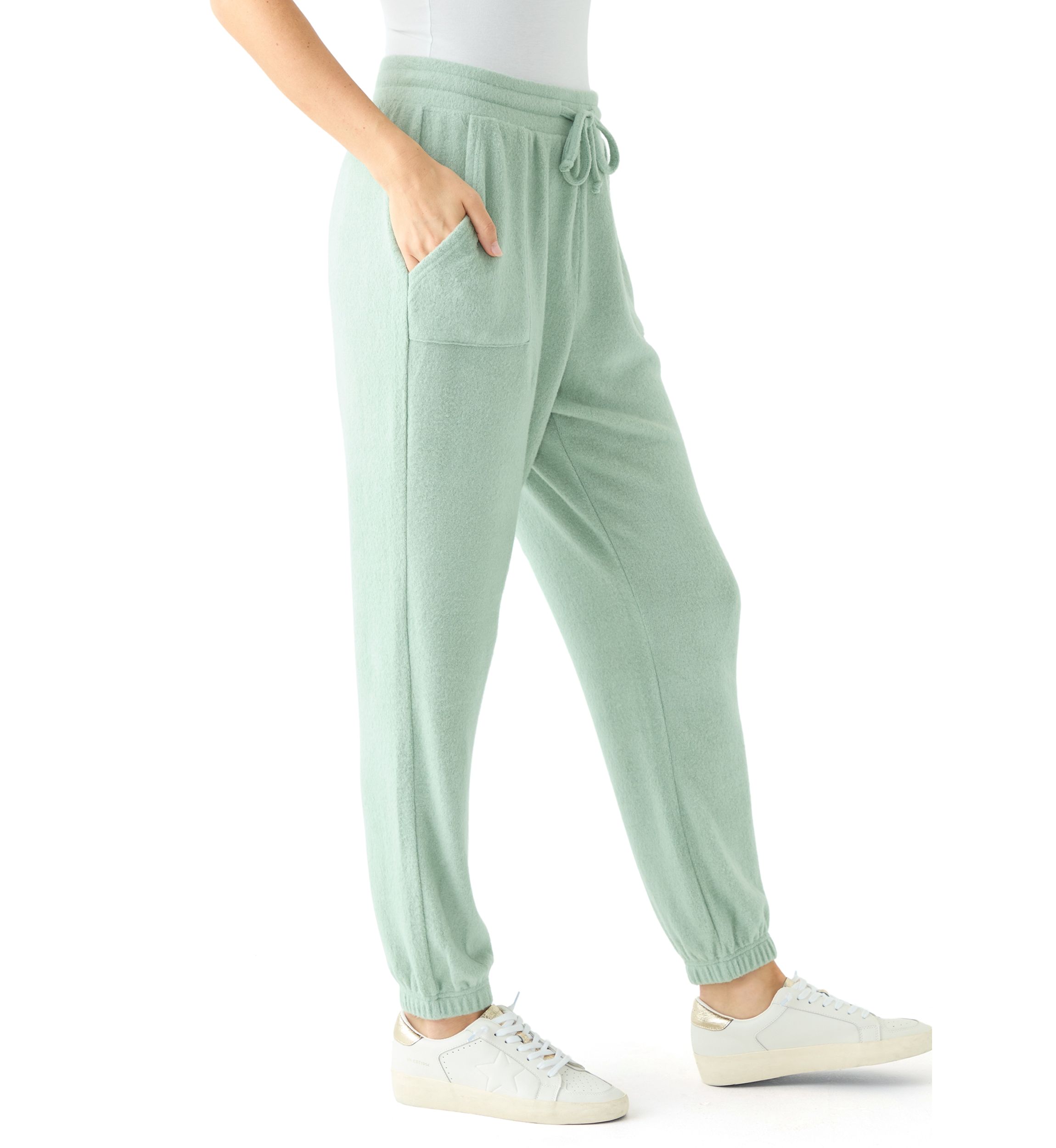 Womens Cozy Knit Jogger Pants