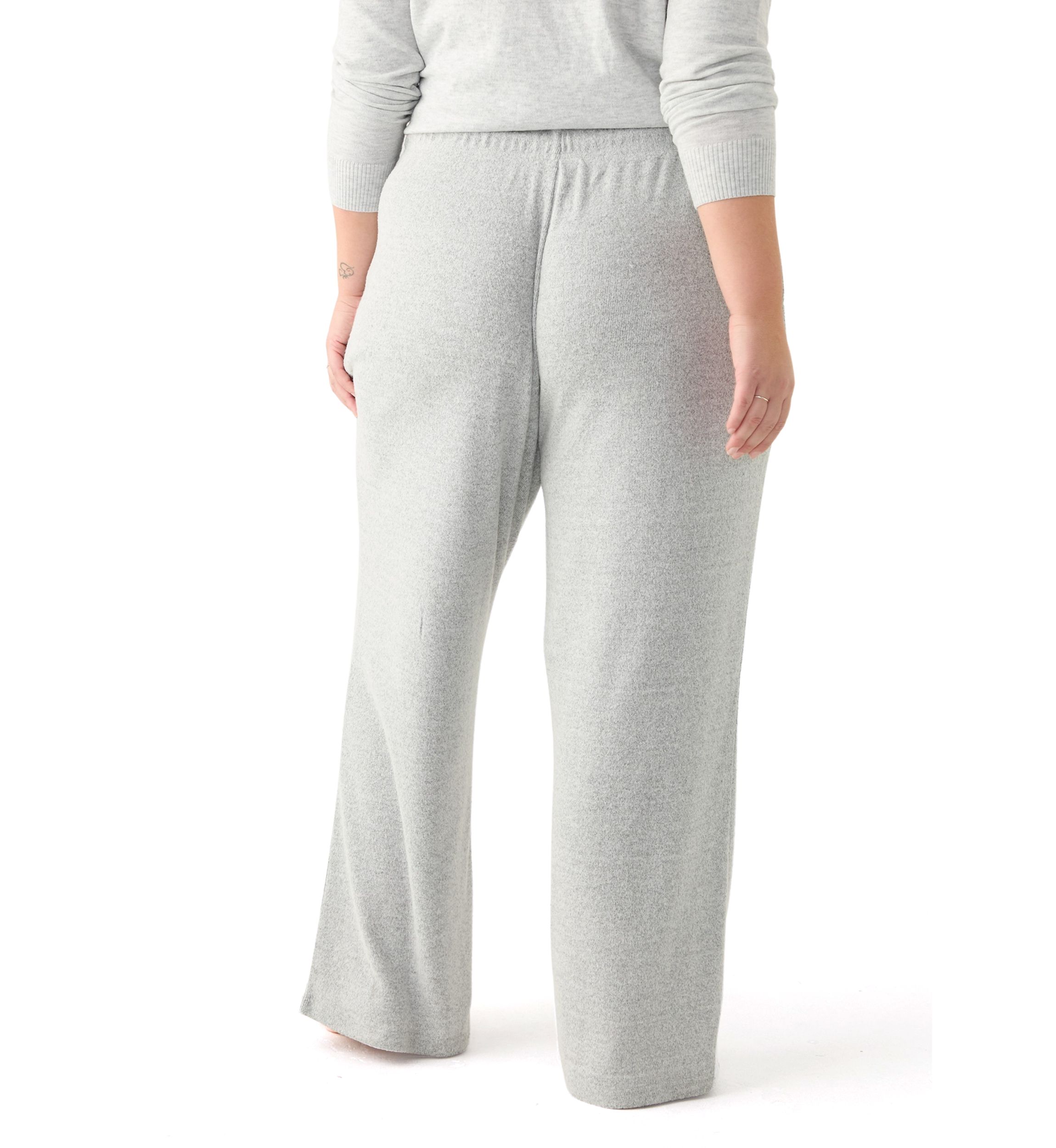 Plus Size Pintuck Wide Leg Joggers