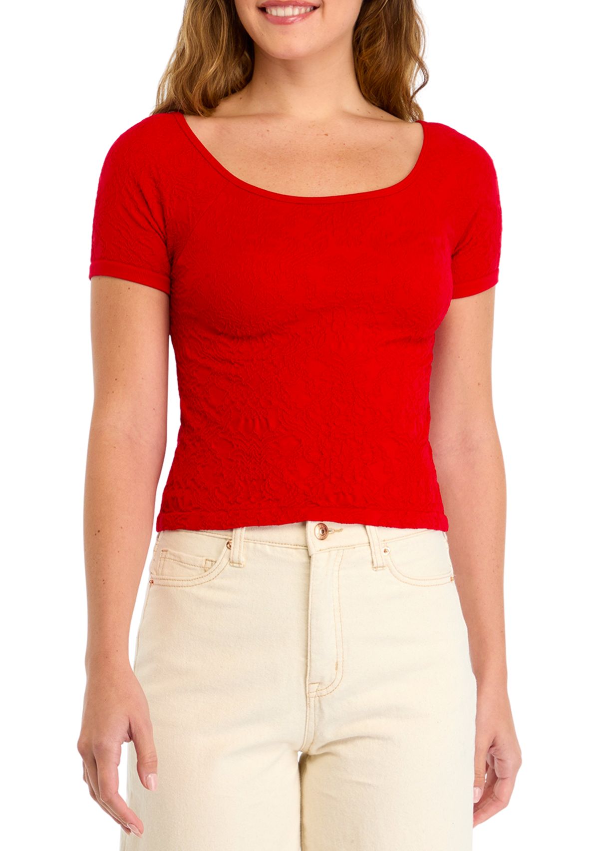 Womens Floral Seamless Top