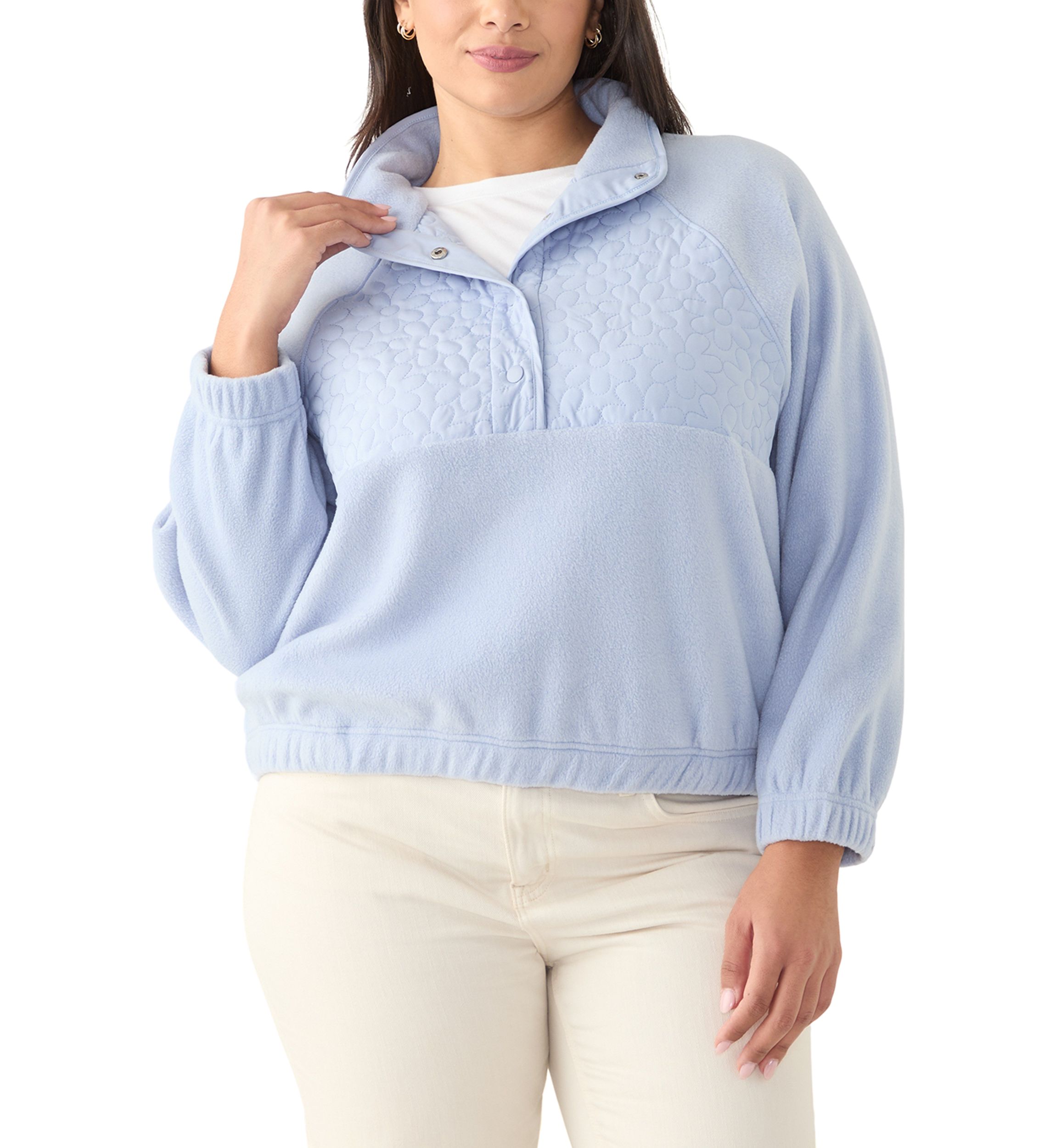 Plus SIze Fleece Pullover