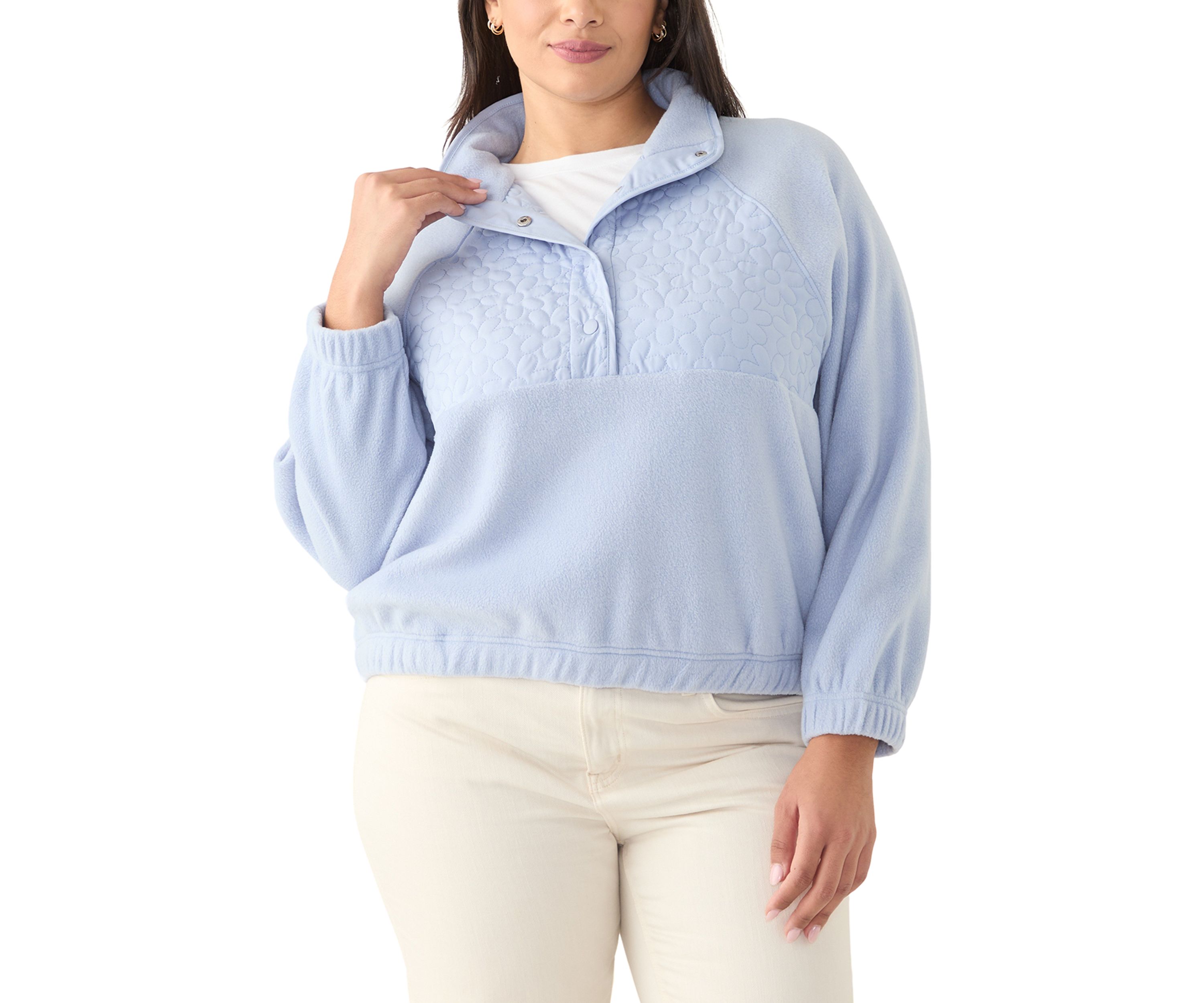 Plus SIze Fleece Pullover