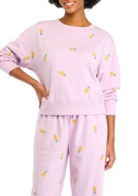 OLIVE + OAK Women's Fruit Crew Neck Sweater, Small