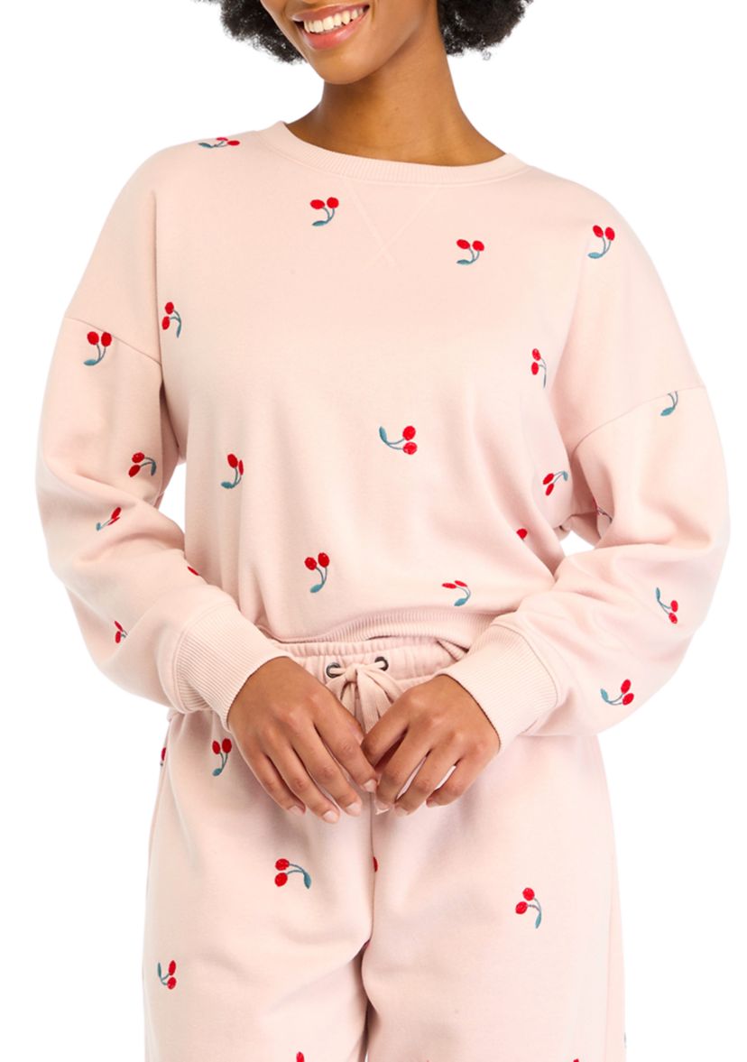Womens Fruit Crew Neck Sweater