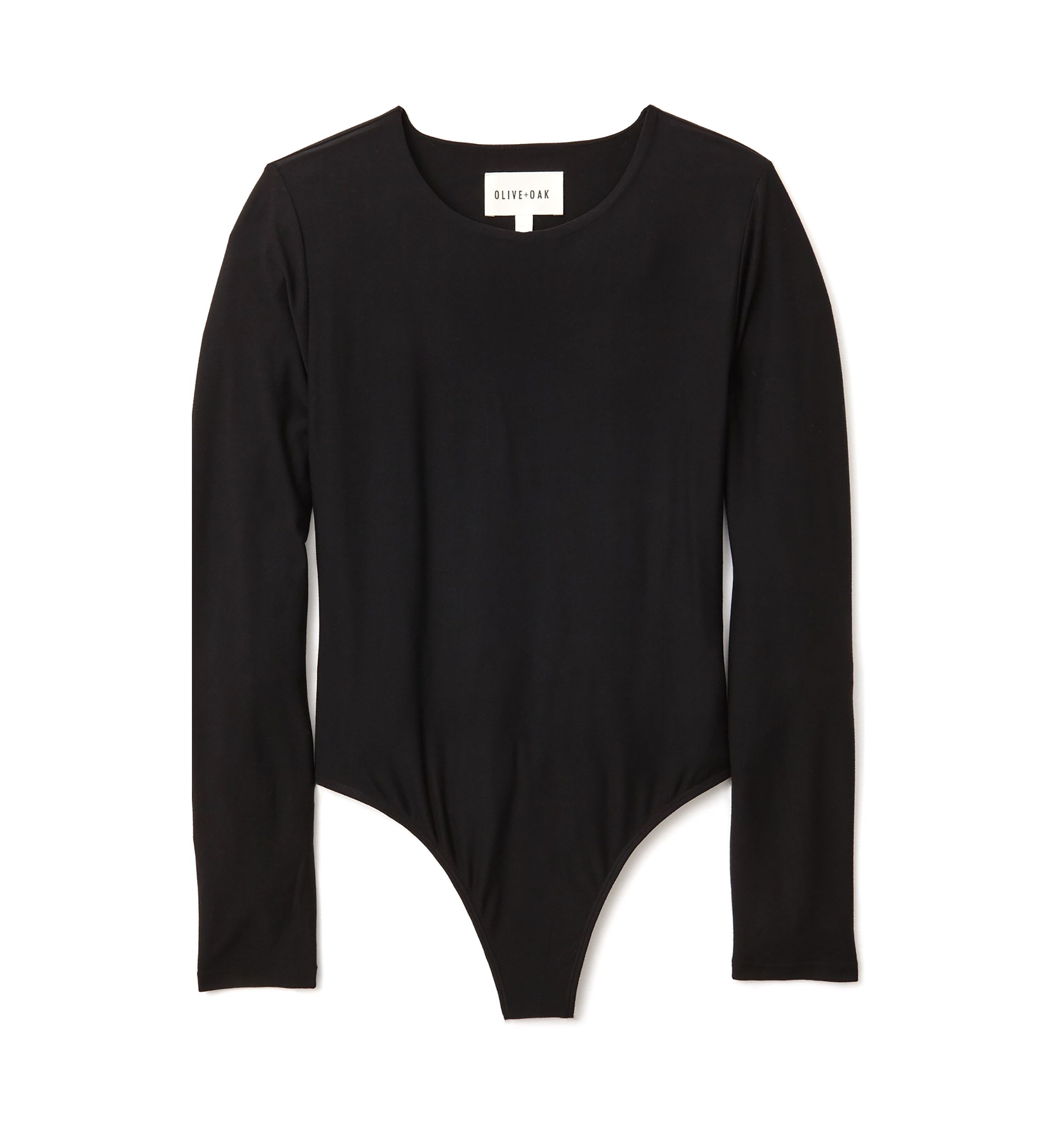Womens Long Sleeve Peached Jersey Bodysuit