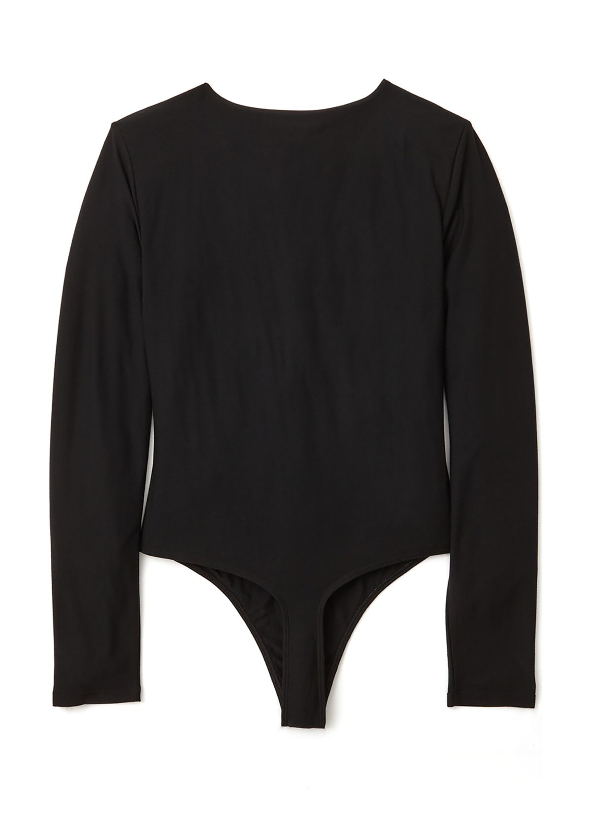 Womens Long Sleeve Peached Jersey Bodysuit