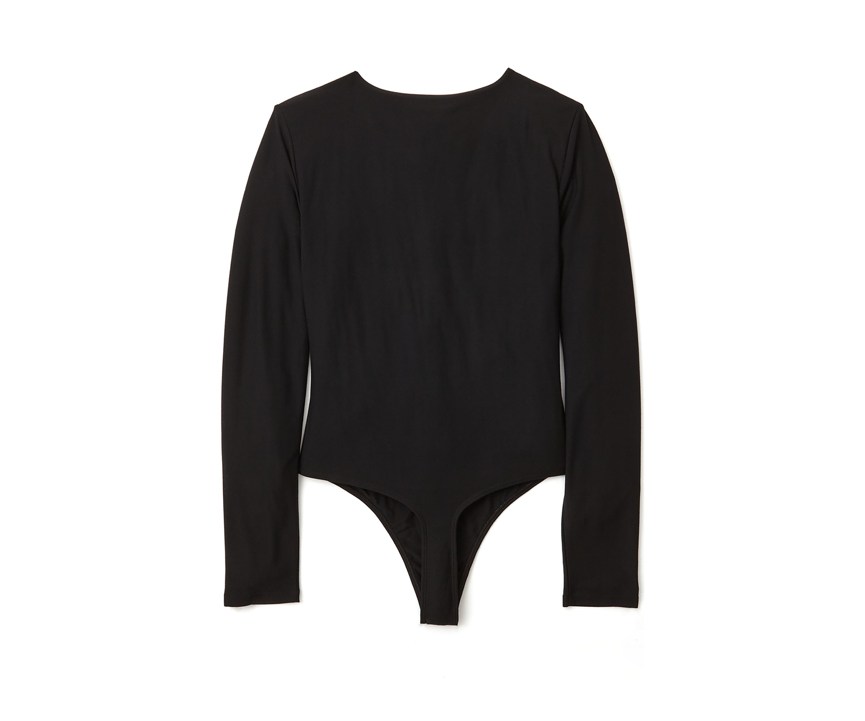 Womens Long Sleeve Peached Jersey Bodysuit