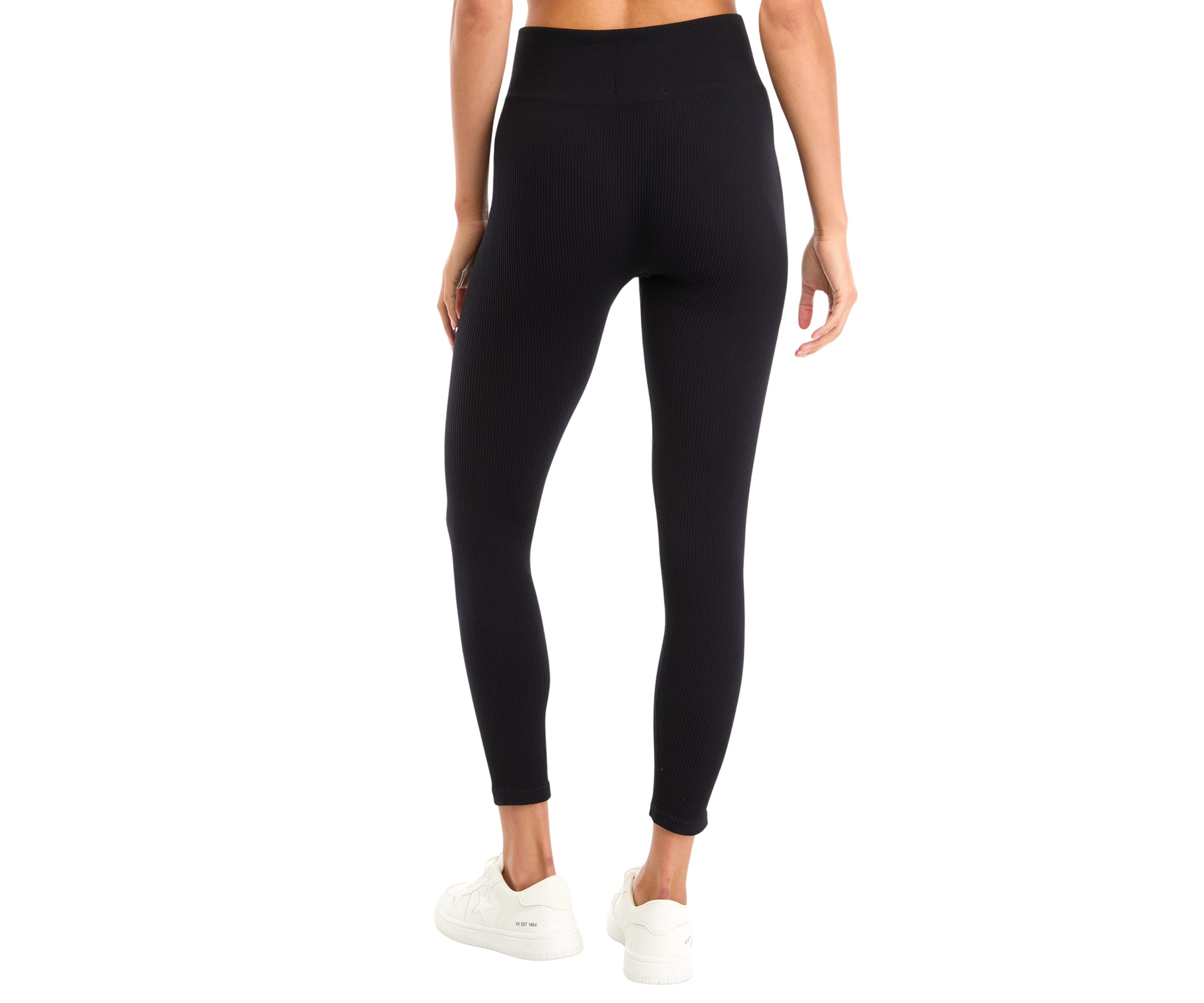 Womens Seamless Ribbed Pull On Leggings