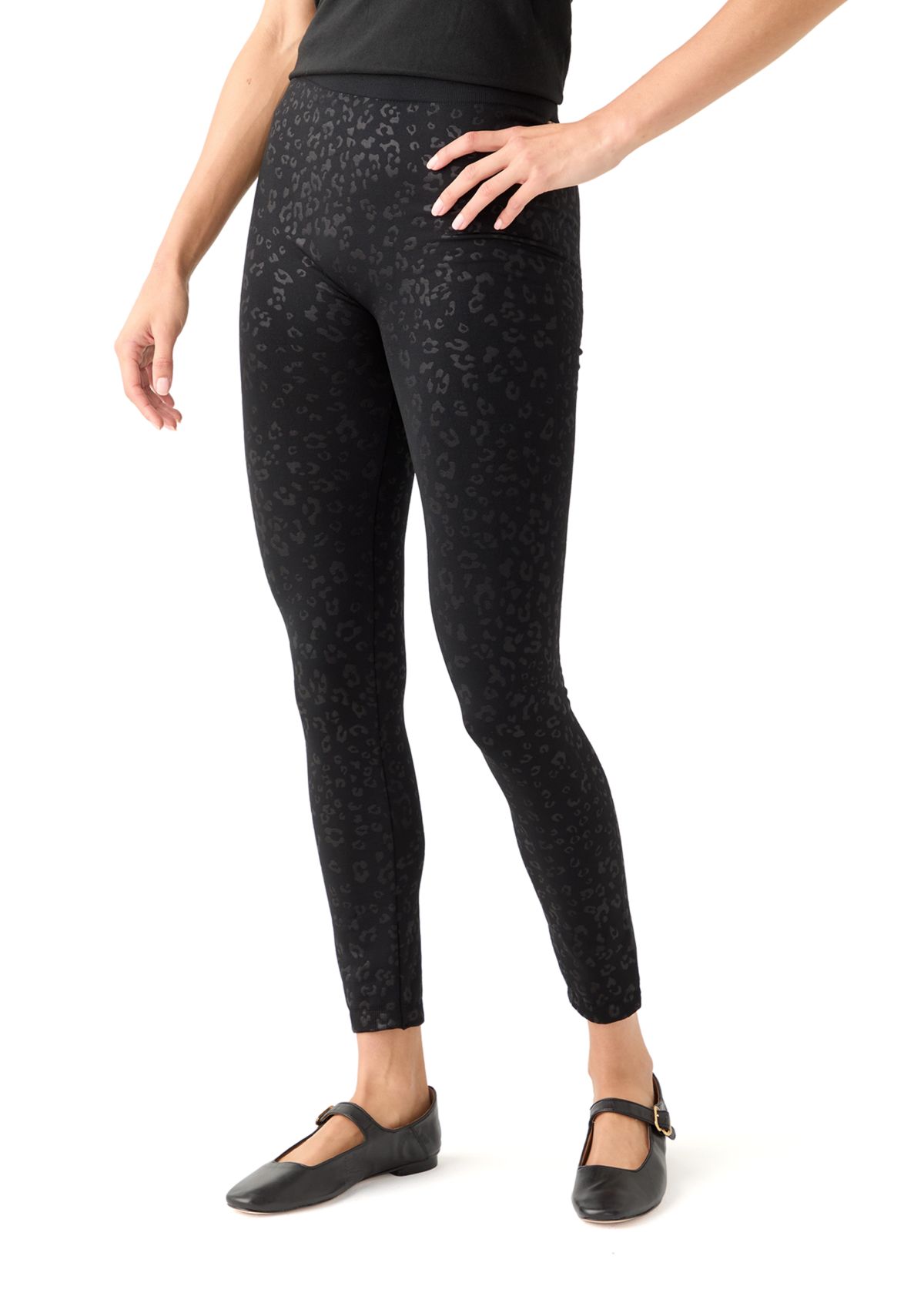 Womens Jacquard Fleggings 