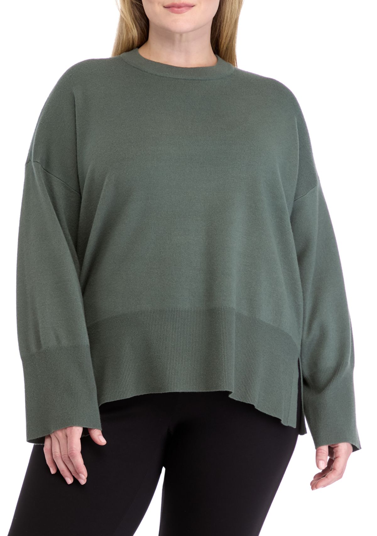 Plus Size Crew Neck Sweater