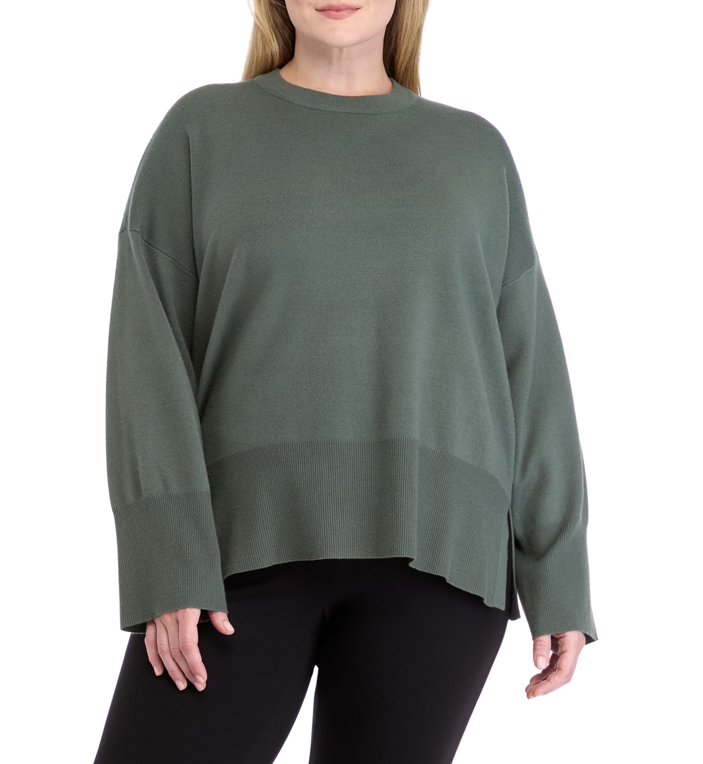 Plus Size Crew Neck Sweater