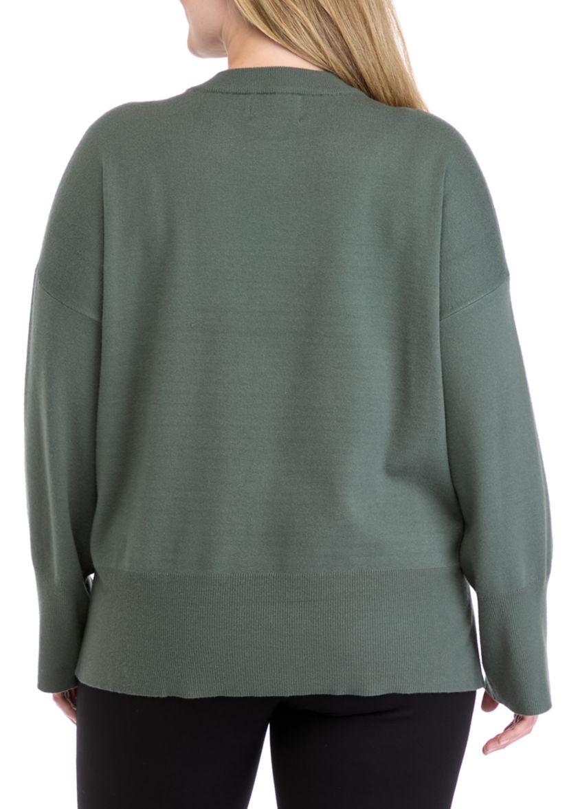 Plus Size Crew Neck Sweater