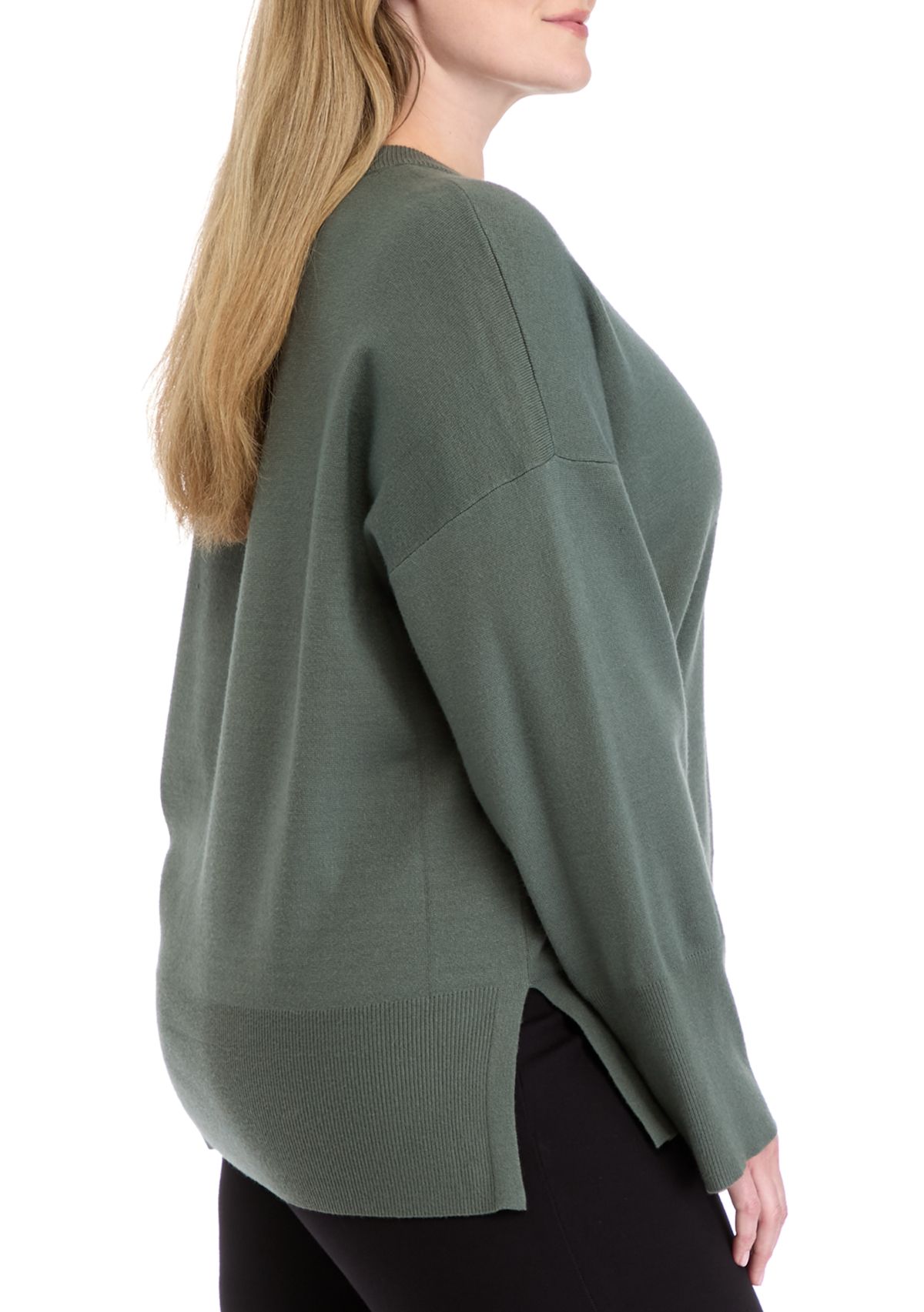 Plus Size Crew Neck Sweater