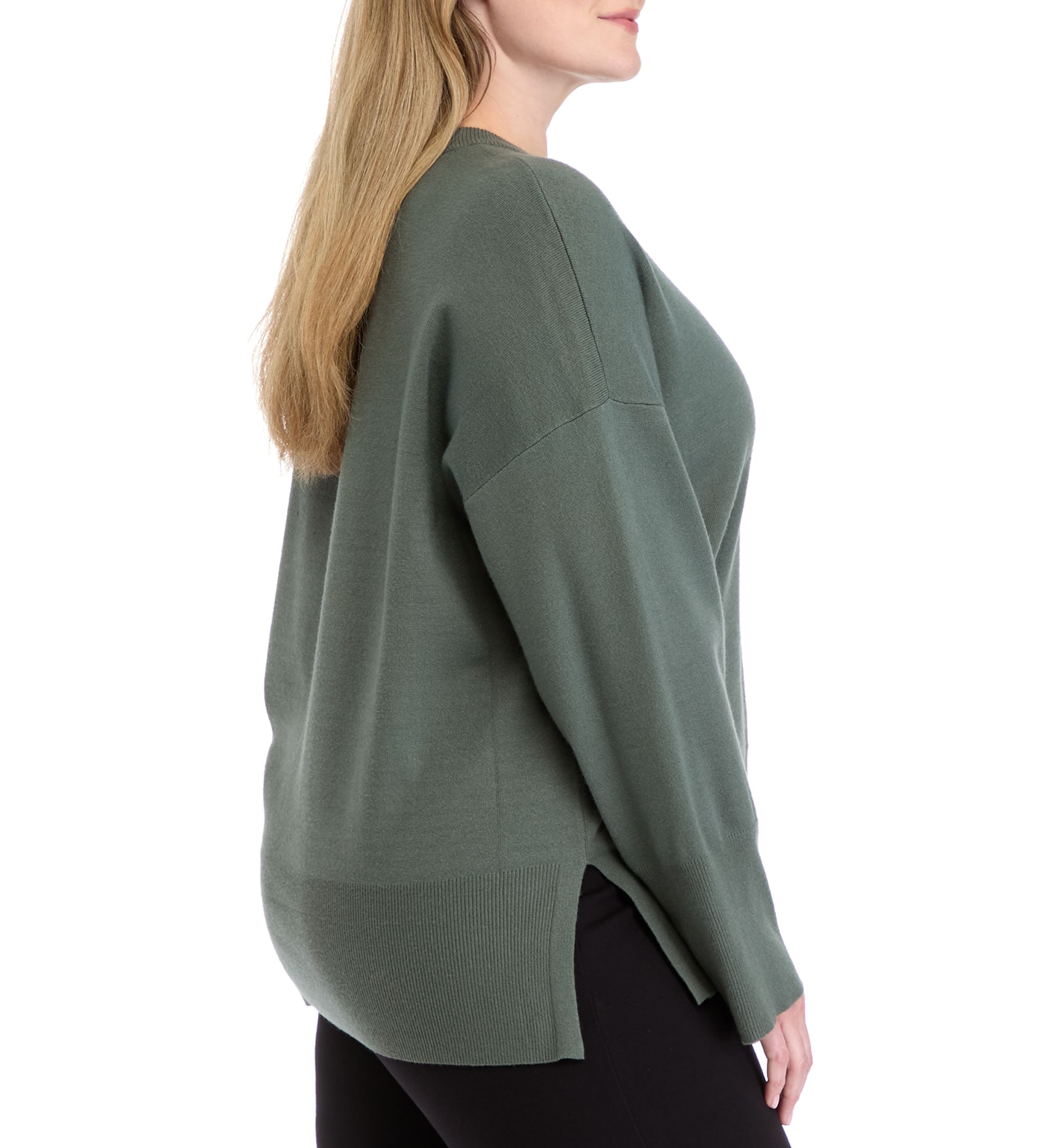 Plus Size Crew Neck Sweater