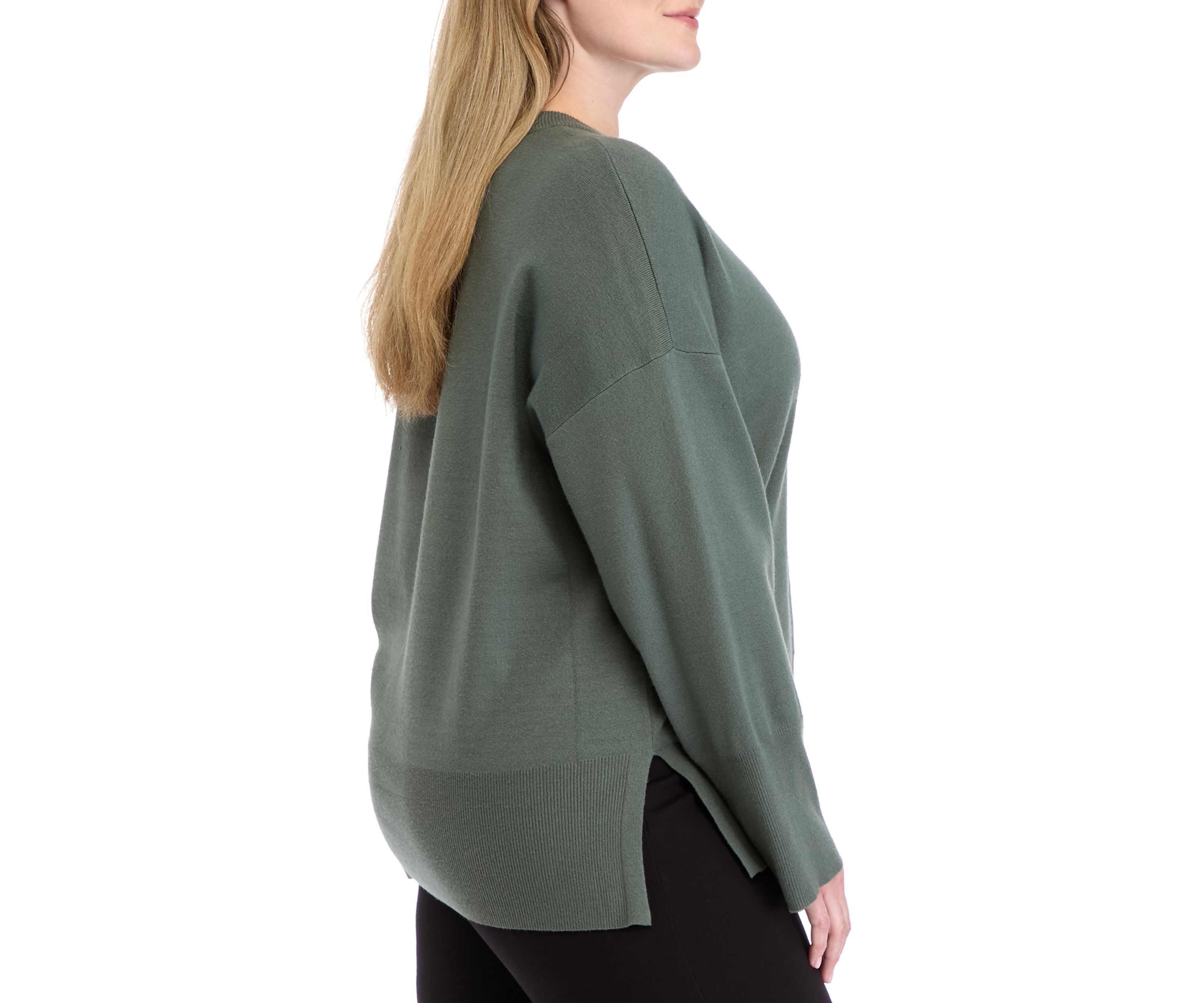 Plus Size Crew Neck Sweater