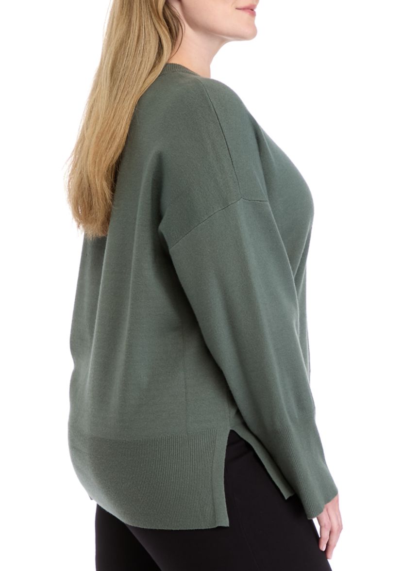 Plus Size Crew Neck Sweater