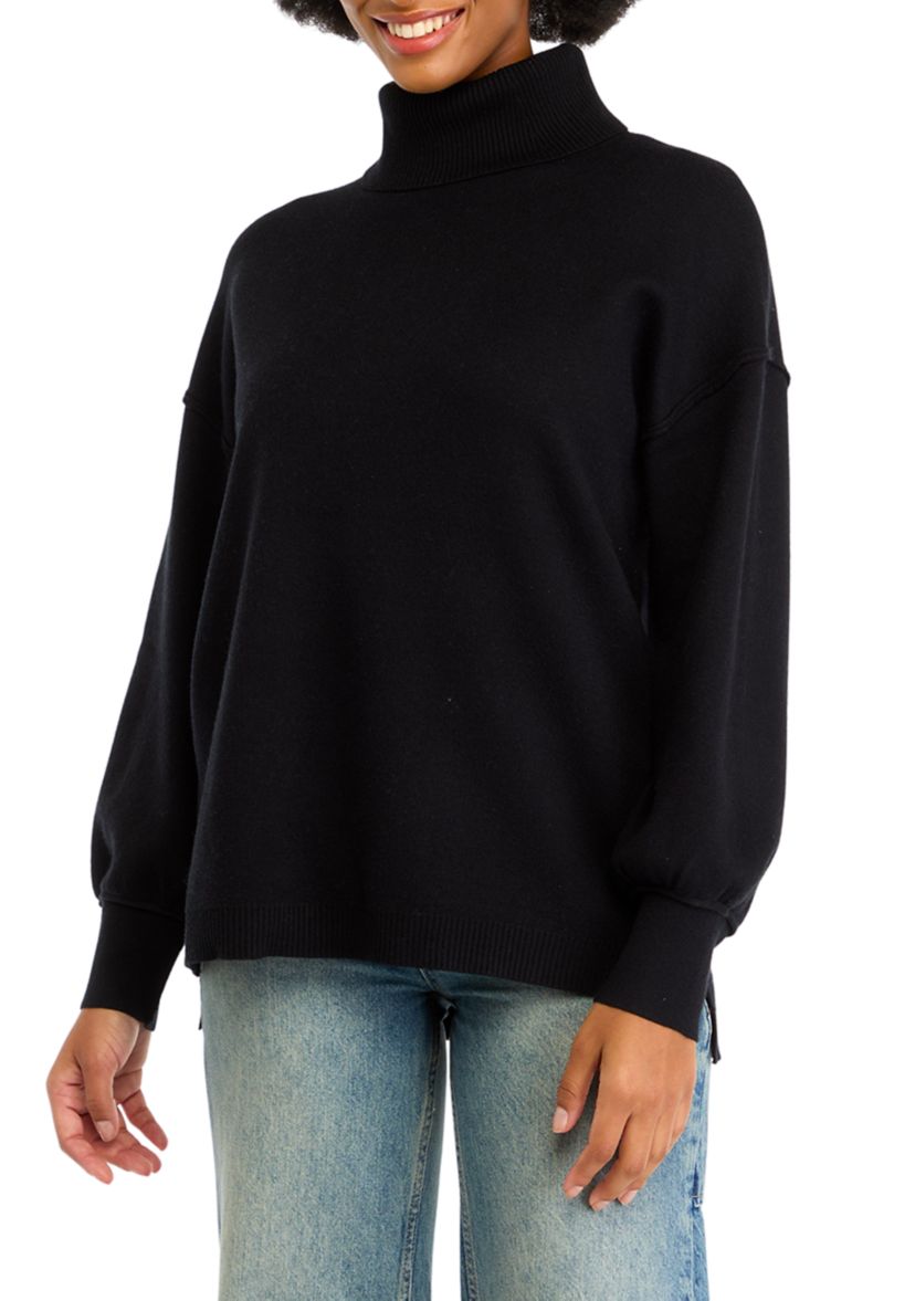 Womens Turtleneck Tunic Sweater
