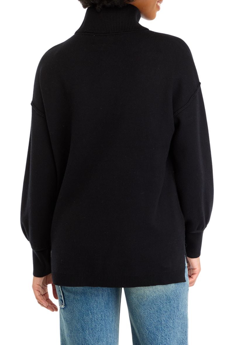 Womens Turtleneck Tunic Sweater