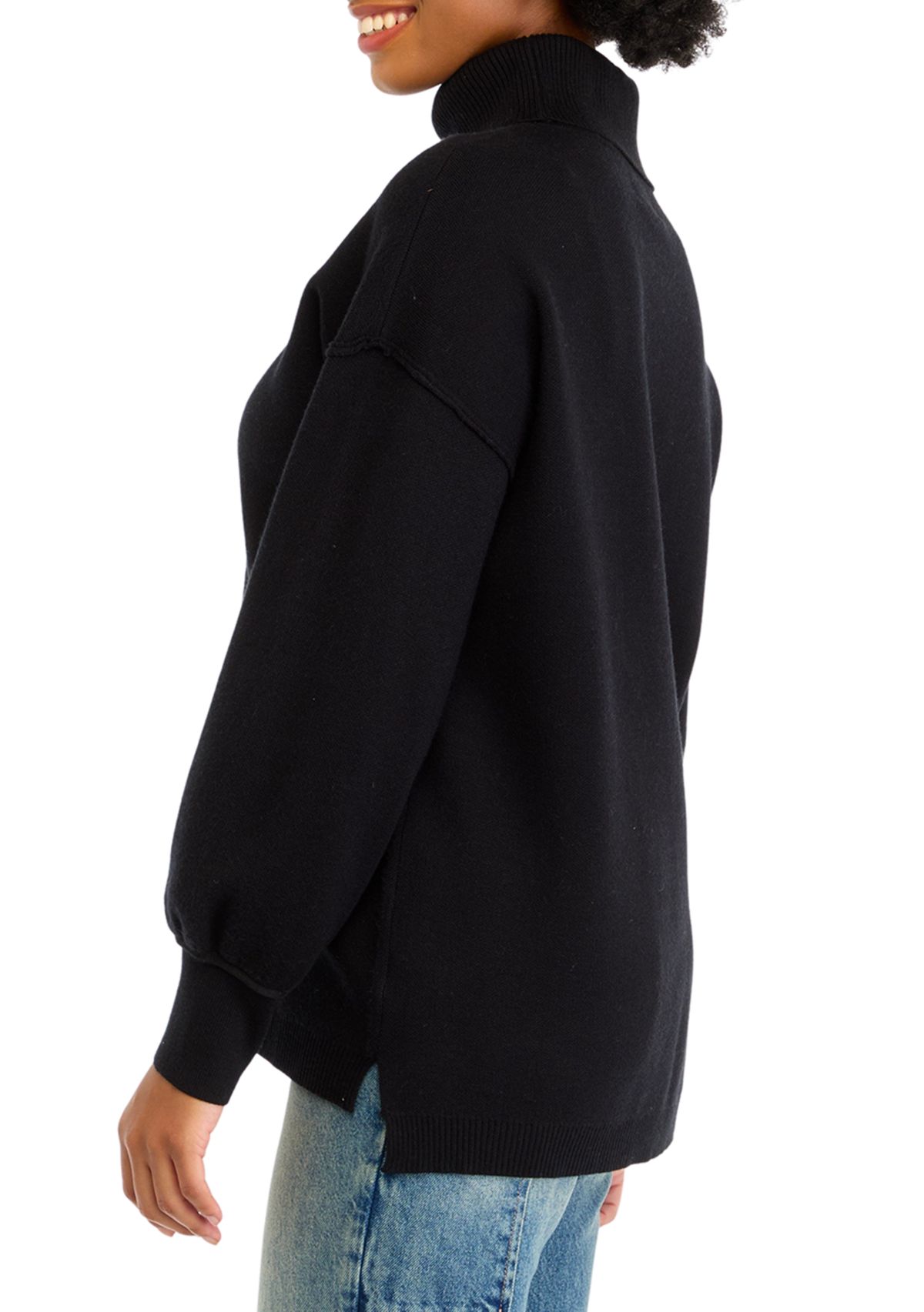 Womens Turtleneck Tunic Sweater