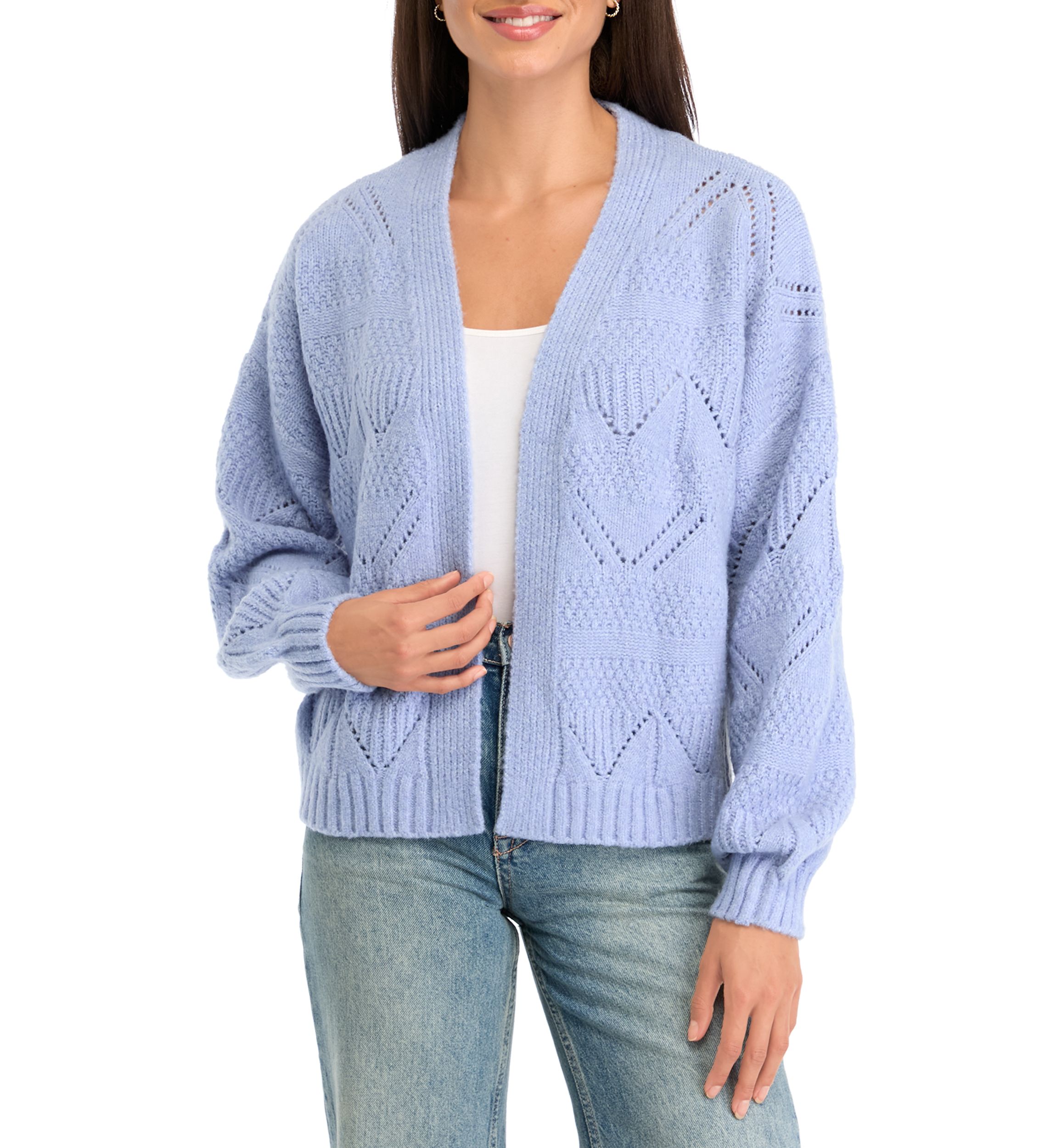 Womens Pointelle Cardigan