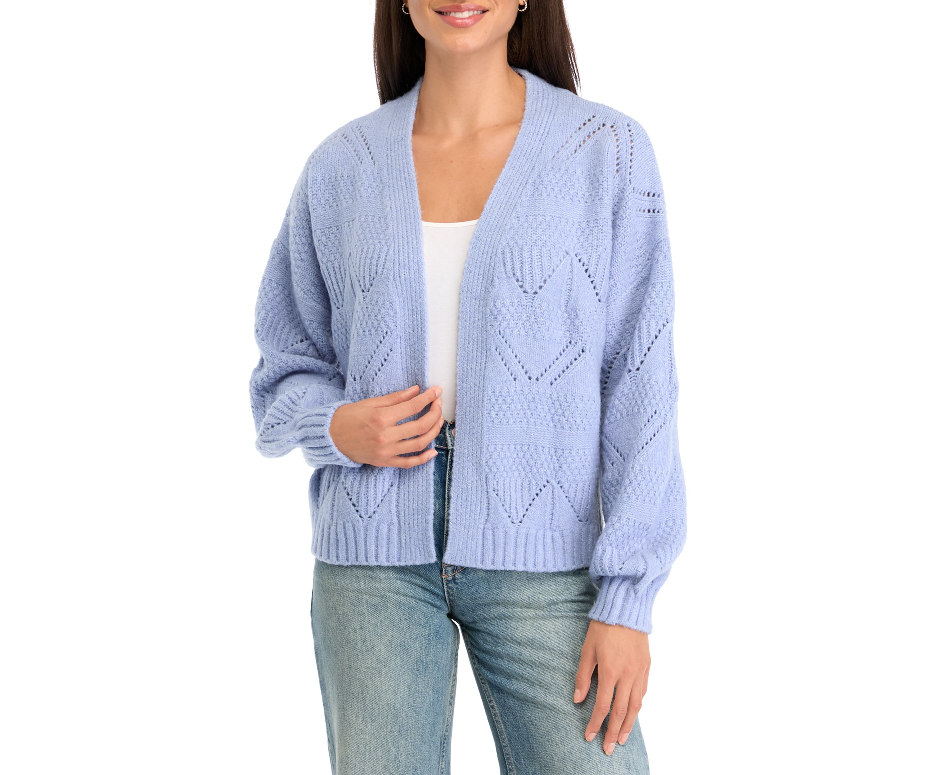 Womens Pointelle Cardigan