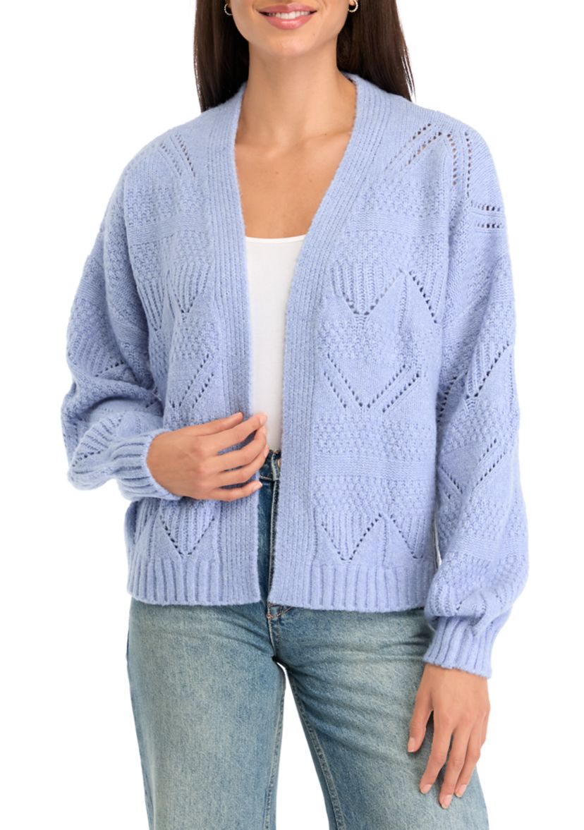 Womens Pointelle Cardigan