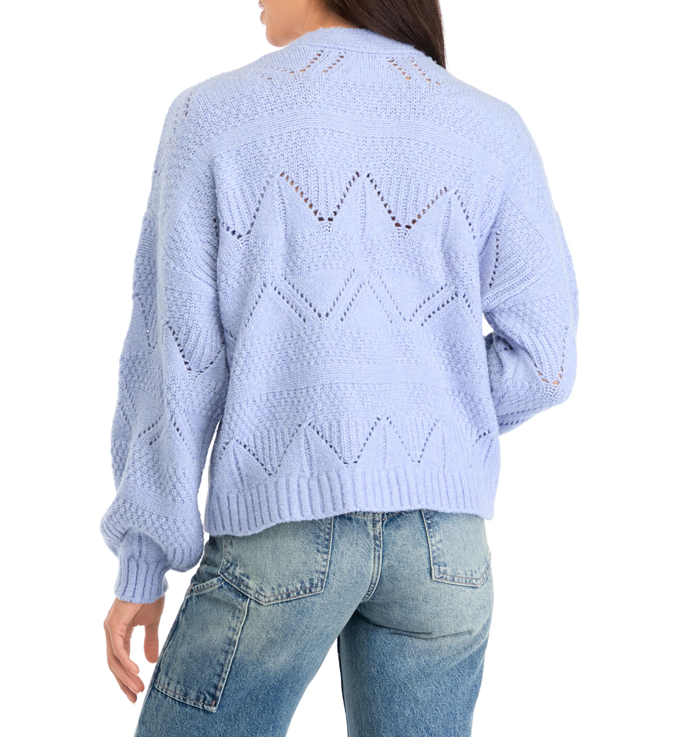 Womens Pointelle Cardigan