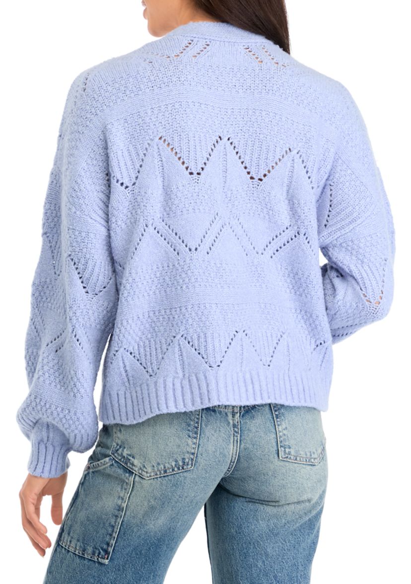 Womens Pointelle Cardigan