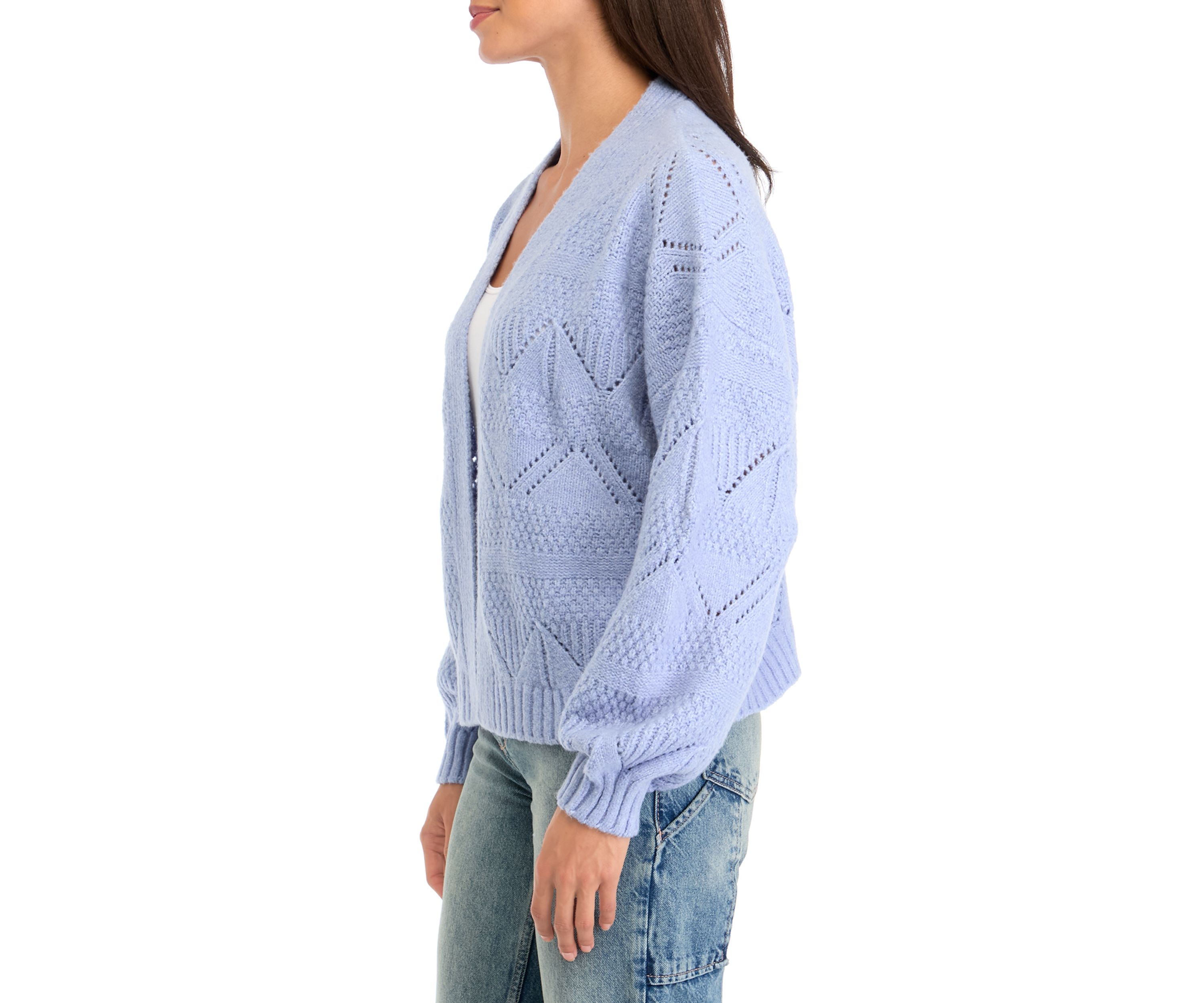 Womens Pointelle Cardigan