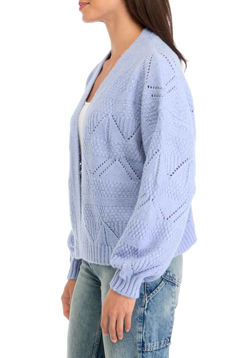 Womens Pointelle Cardigan