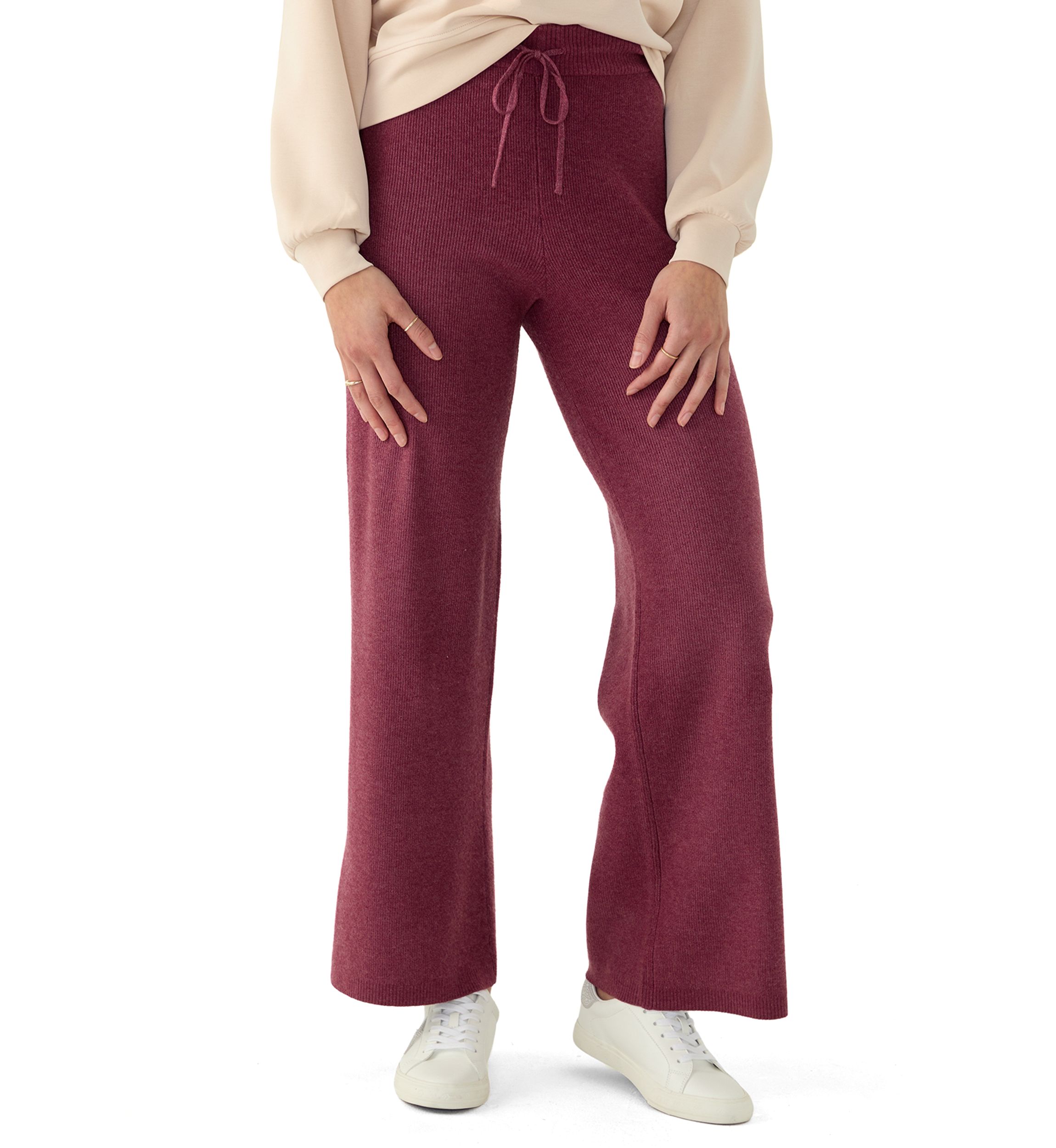 Womens Wide Leg Shaker Pants