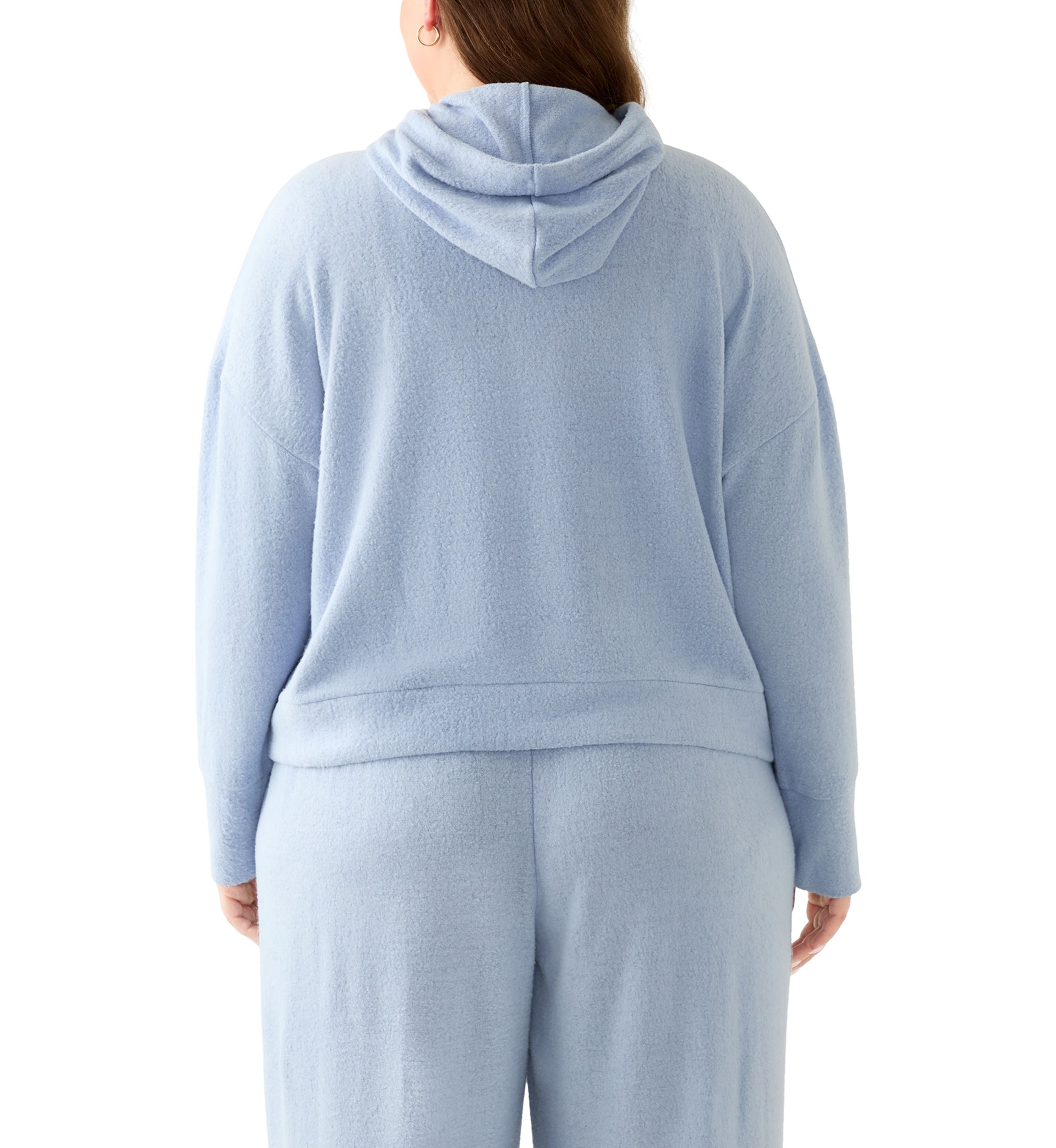 Plus Size Bouclé Hoodie
