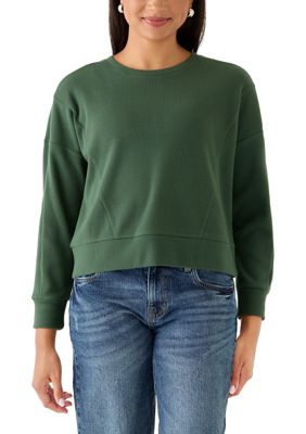 OLIVE + OAK Women's Cozy Knit Crew Neck Sweater, Small